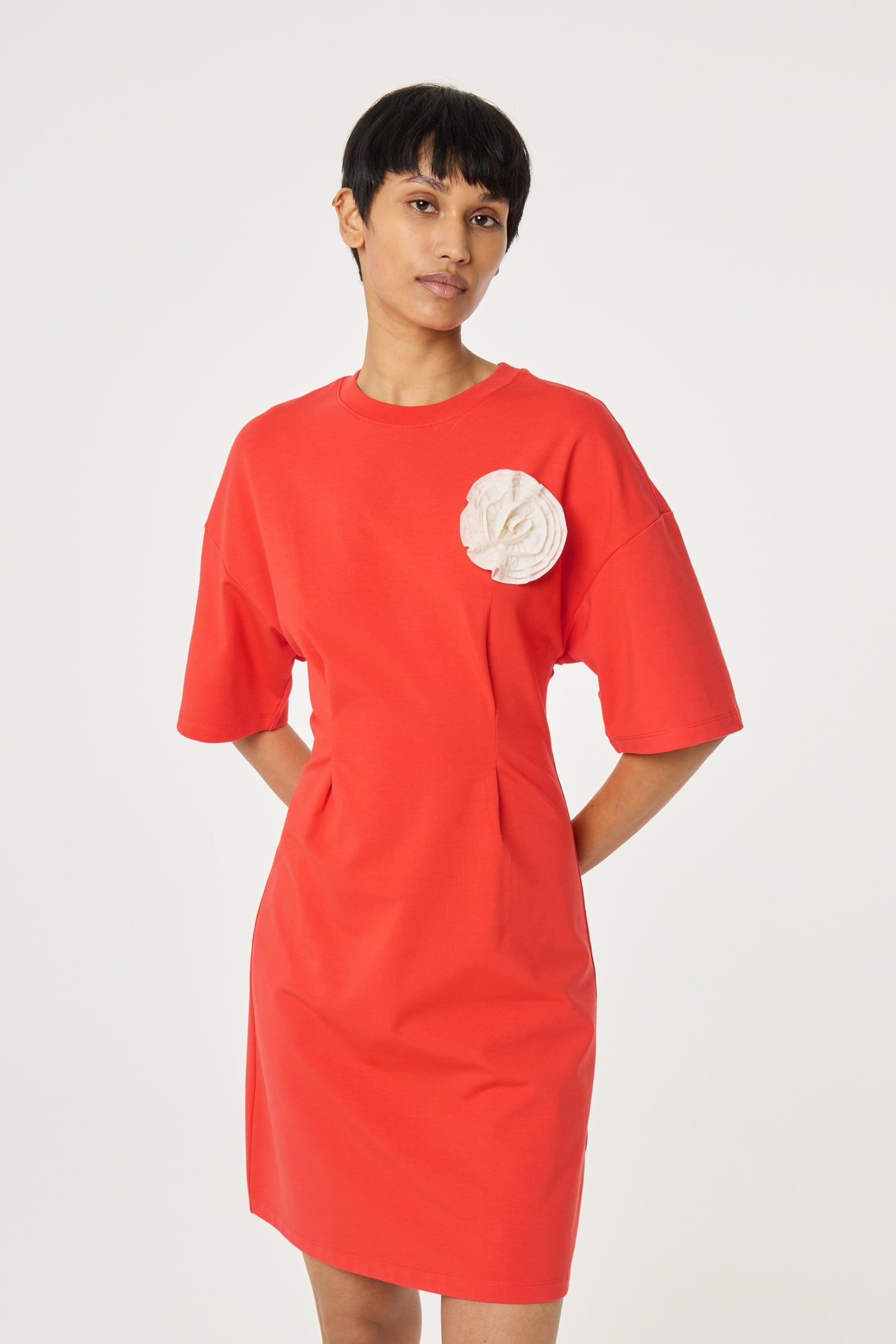 Fabienne Chapot Astan Dress Tangerine Tango Maat: XL | Blousejurken Outlet | Dames | Oranje