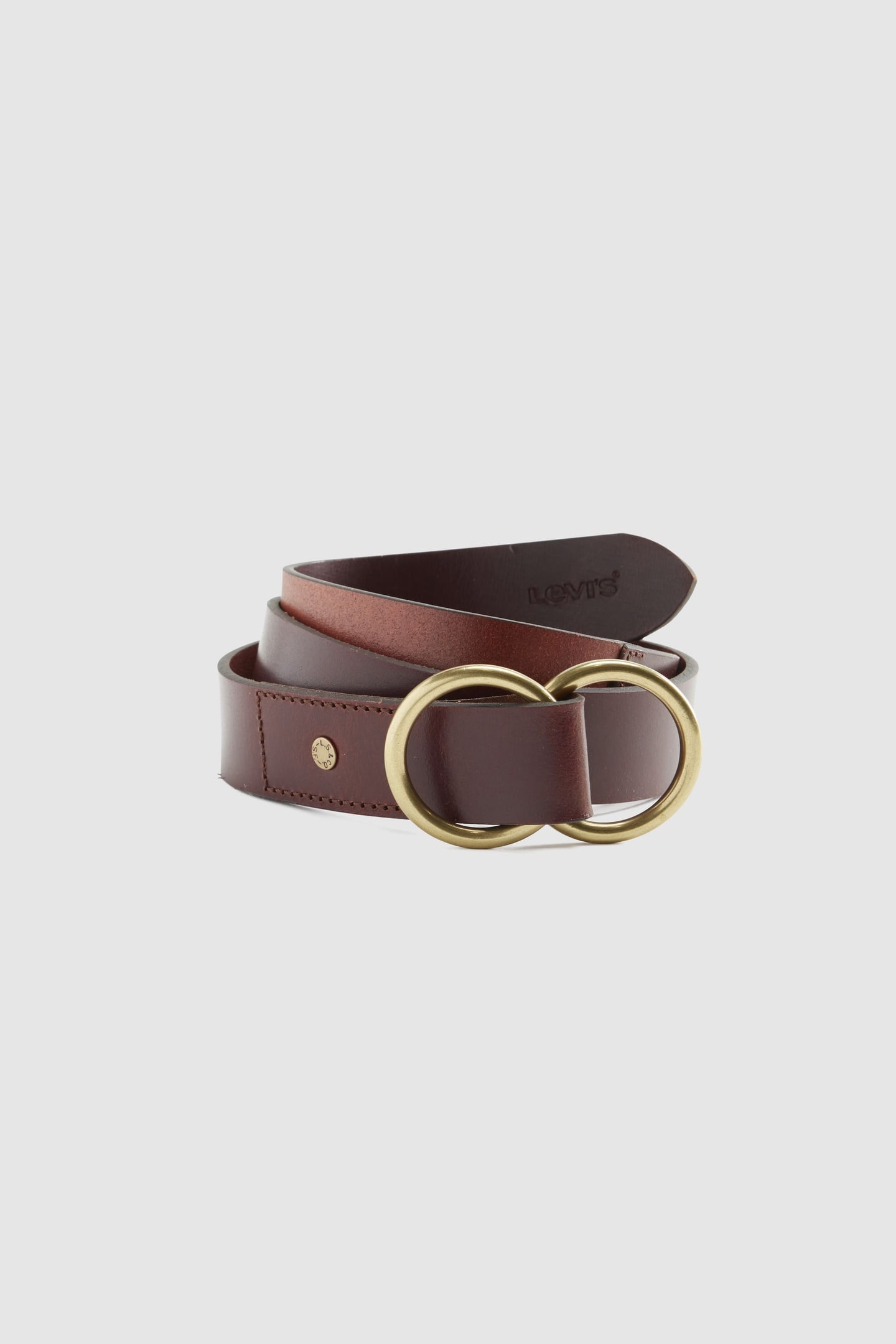 Levi's Cameron Long Length Belt Maat: 75 | Riemen Outlet | Dames | Bruin