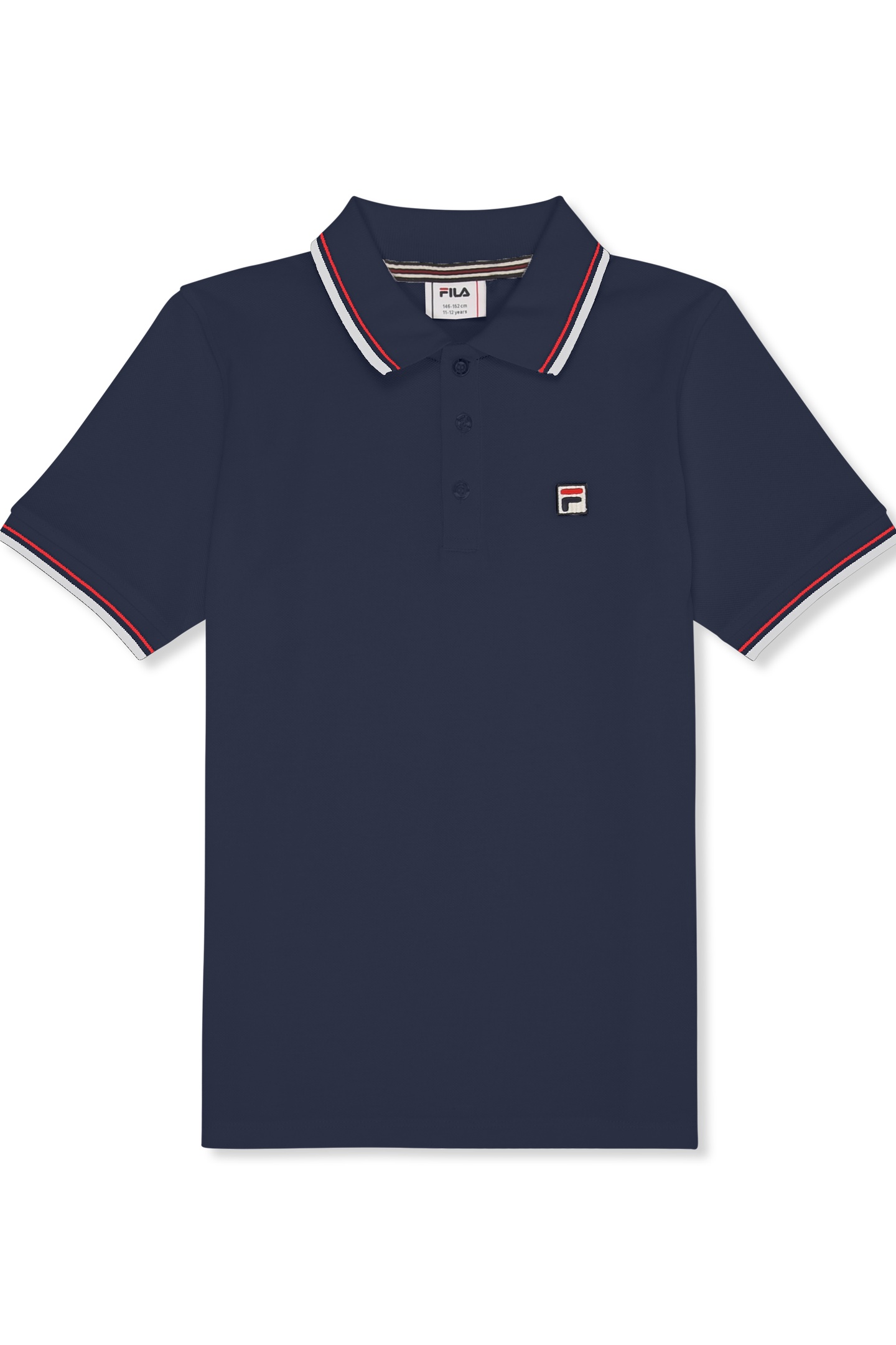 FILA Biella Regular Polo Shirt Black Iris Maat: 158/164 | Overhemden Outlet | Unisex | Blauw