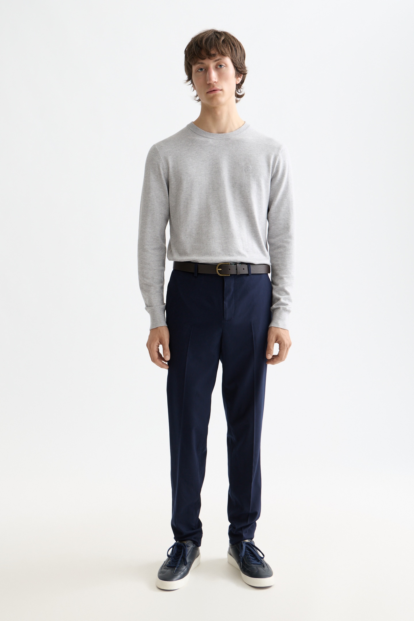 Scotch & Soda Core - Irving - Cool-wool Blend Chino Navy Taglia: W31L34 | Pantaloni chino Outlet | Uomo | Blu