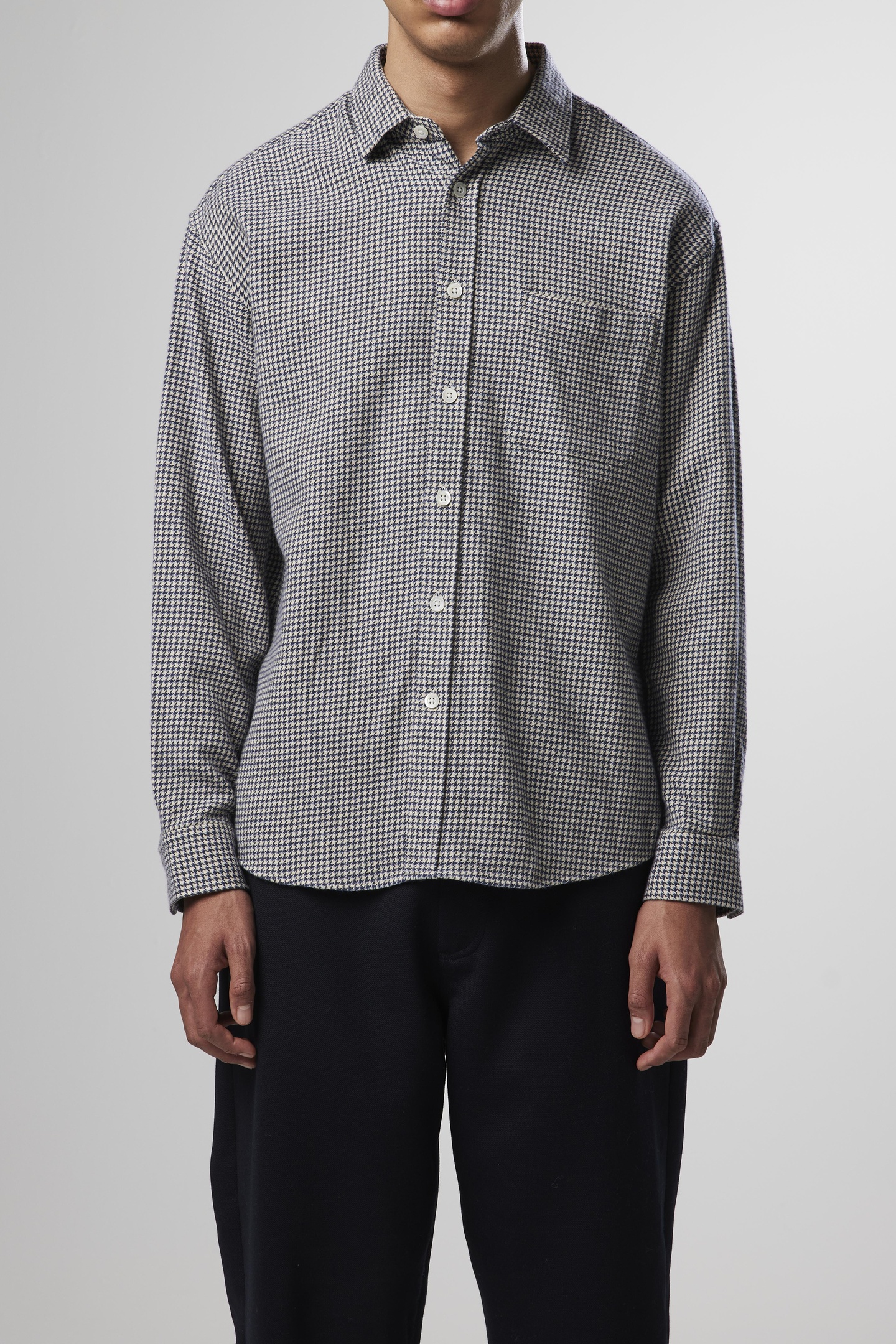 NN.07 Deon 5270 Loose Fit Plaid Shirt Maat: S | Casual Overhemden Outlet | Heren | Grijs