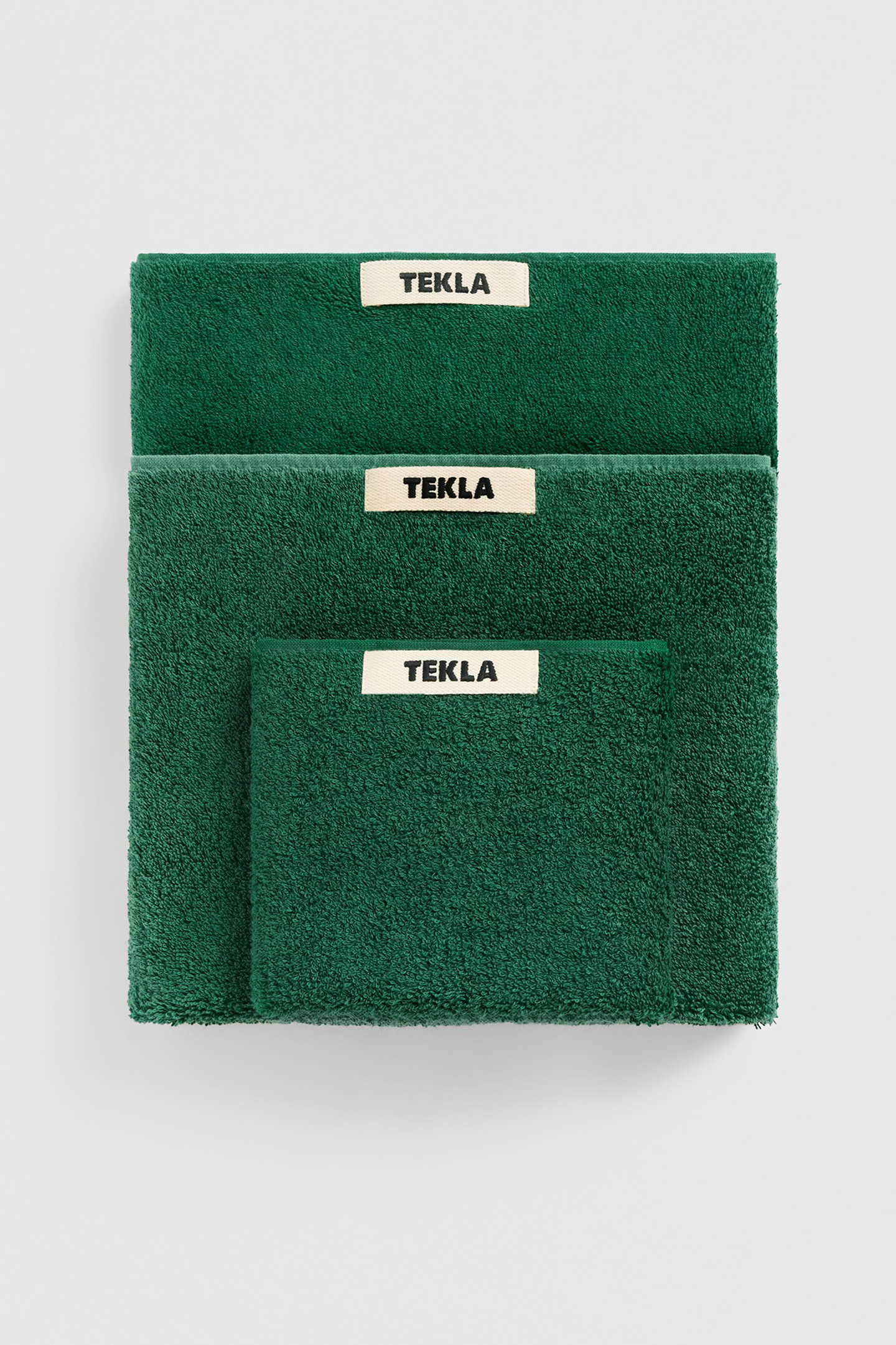 Tekla Unisex Hand Towel Teal Green Maat: 50X90 | Handdoeken Outlet | Unisex | Groen