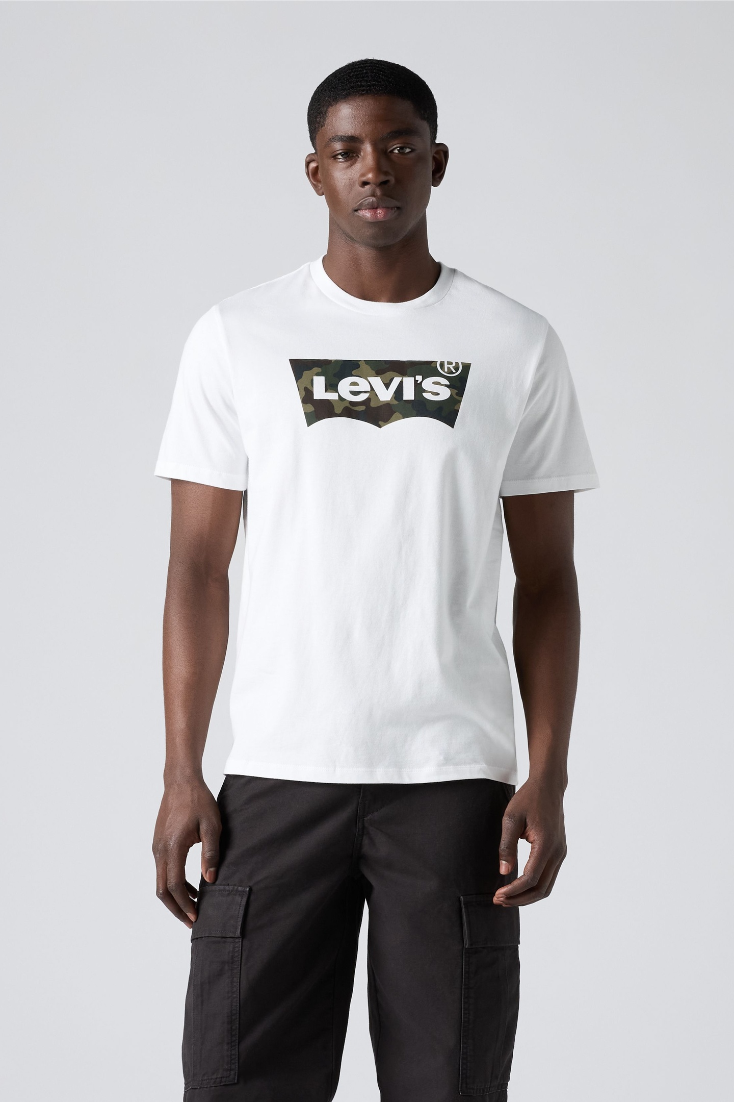 Levi's Original Housemark Tee Maat: M | T-shirts met Print Outlet | Heren | Wit