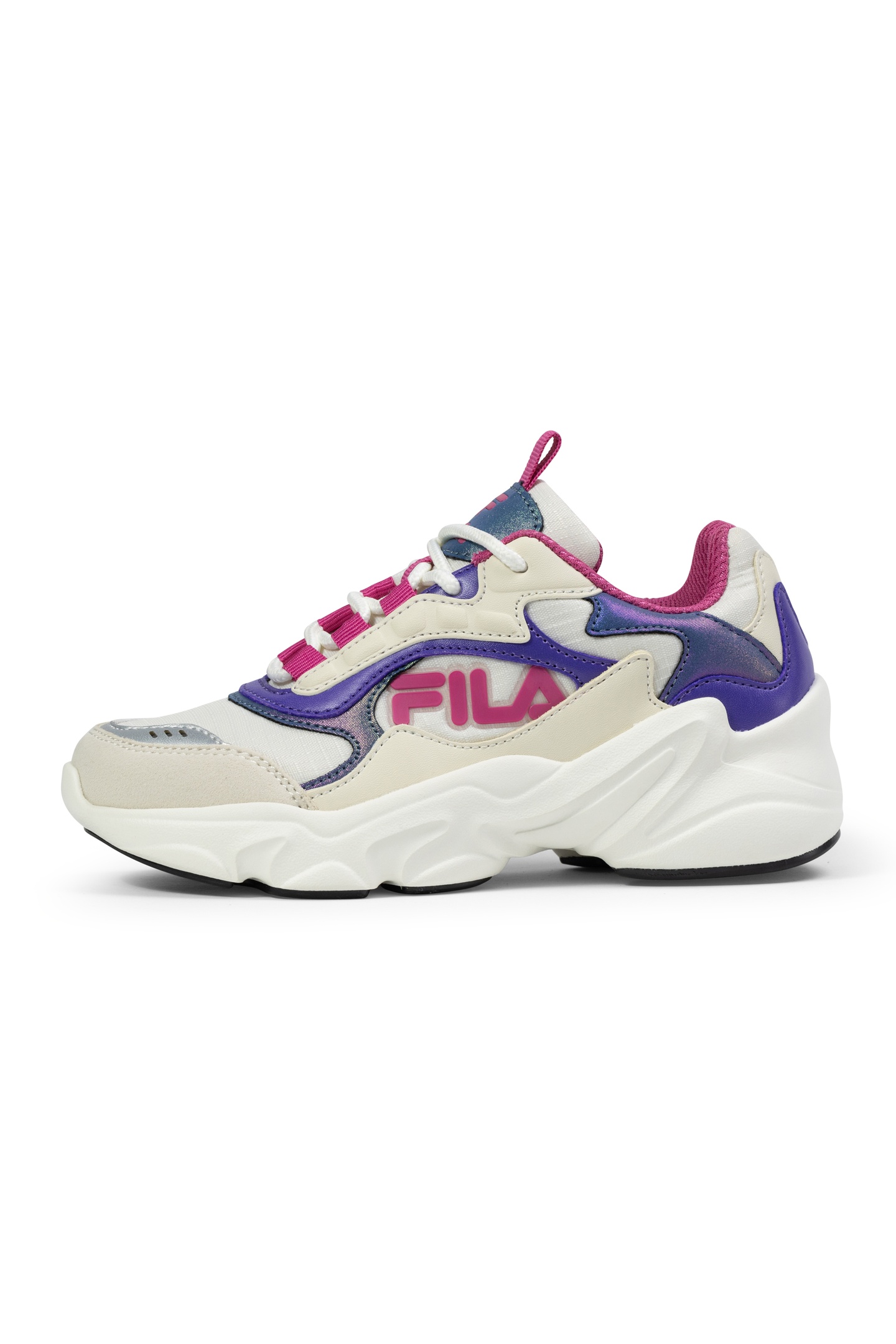 FILA Collene Logo Teens Turtledove-fuchsia Rose Maat: 37 | Schoenen Outlet | kids | Paars