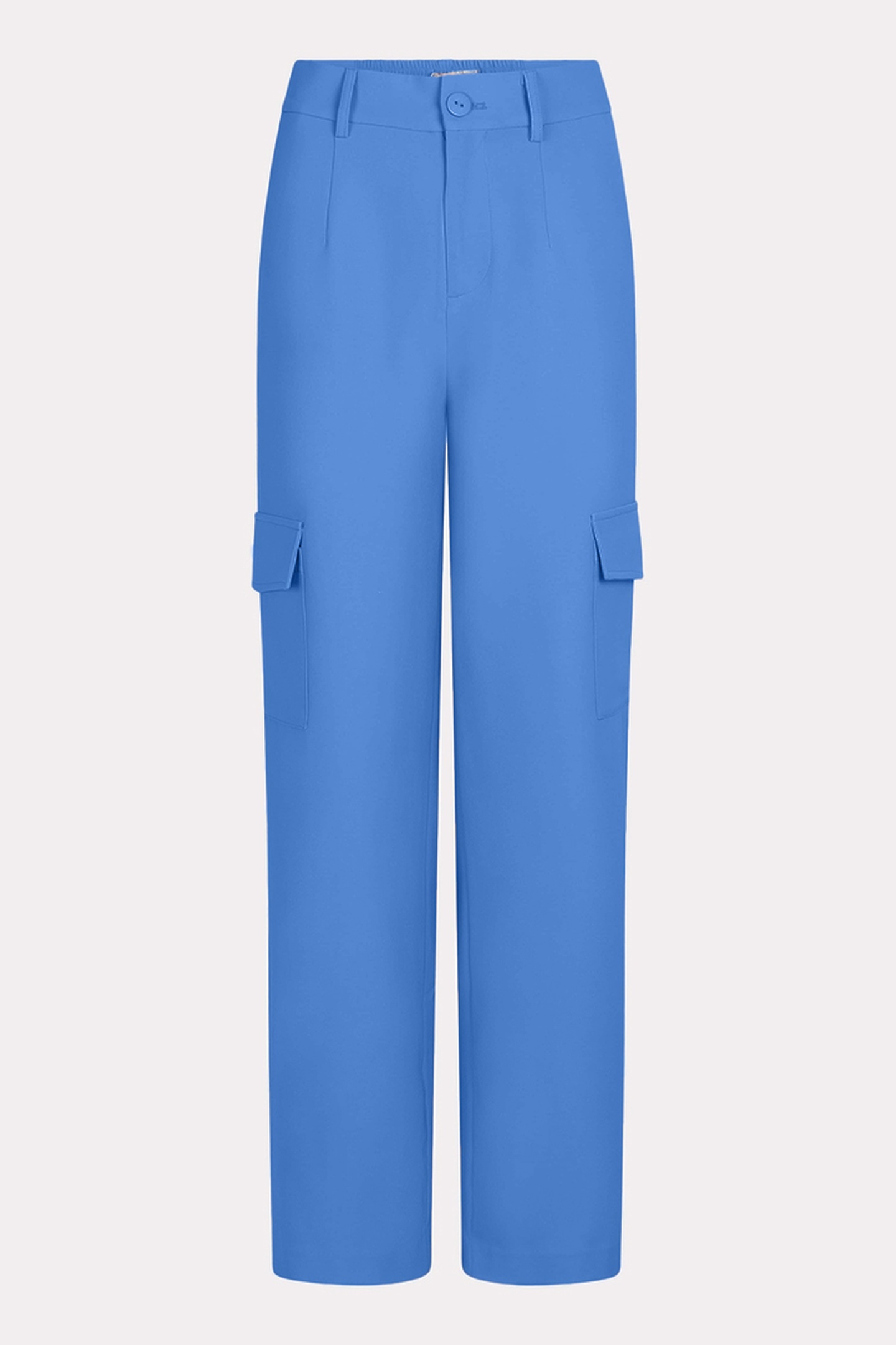 EsQualo Trousers Wide Cargo City Blue Maat: 44 | Cargobroeken Outlet | Dames | Blauw