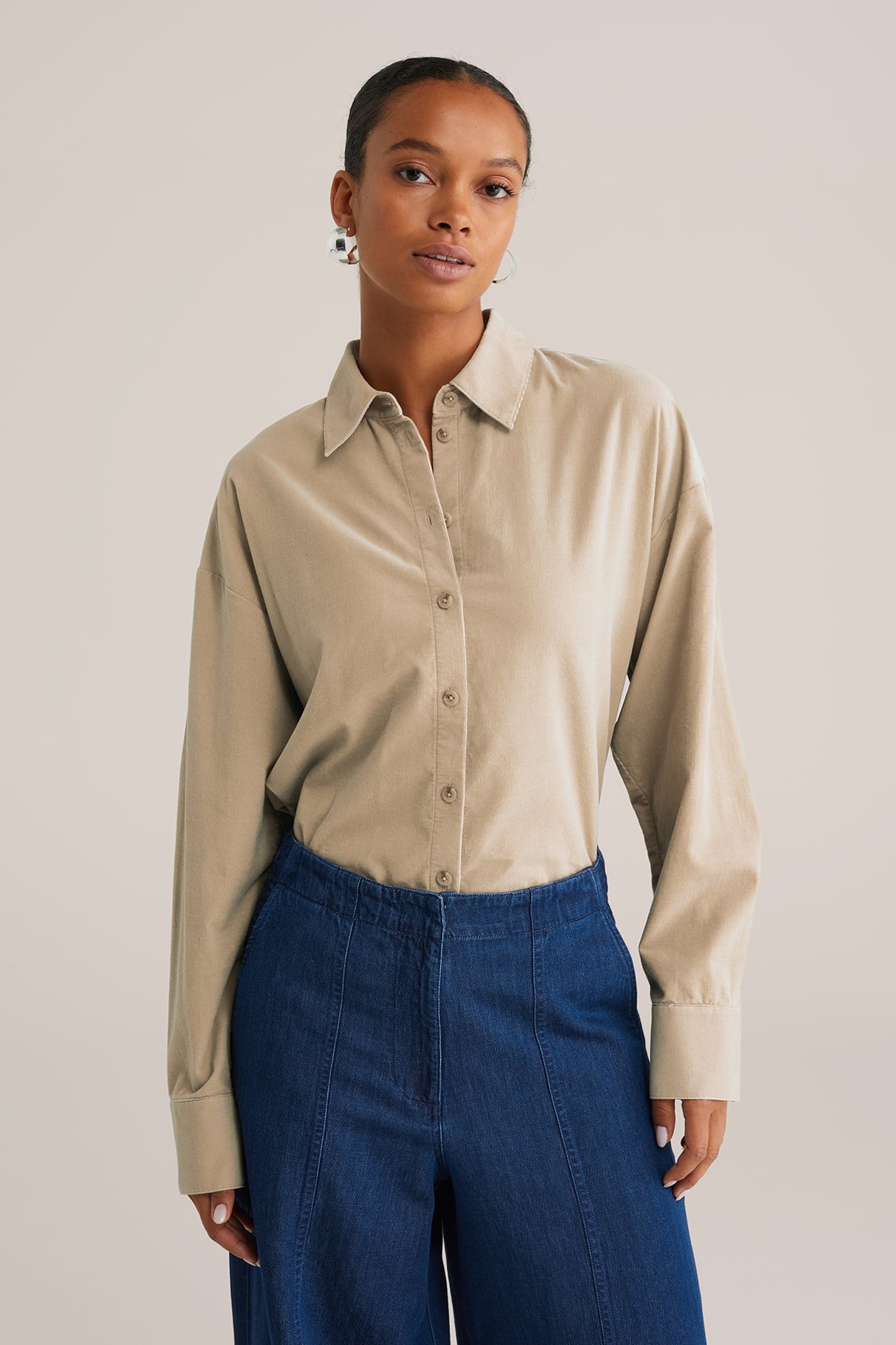 WE Fashion Blouse Beige Taglia: XXL | Maglie a manica lunga Outlet | Donna | Marrone