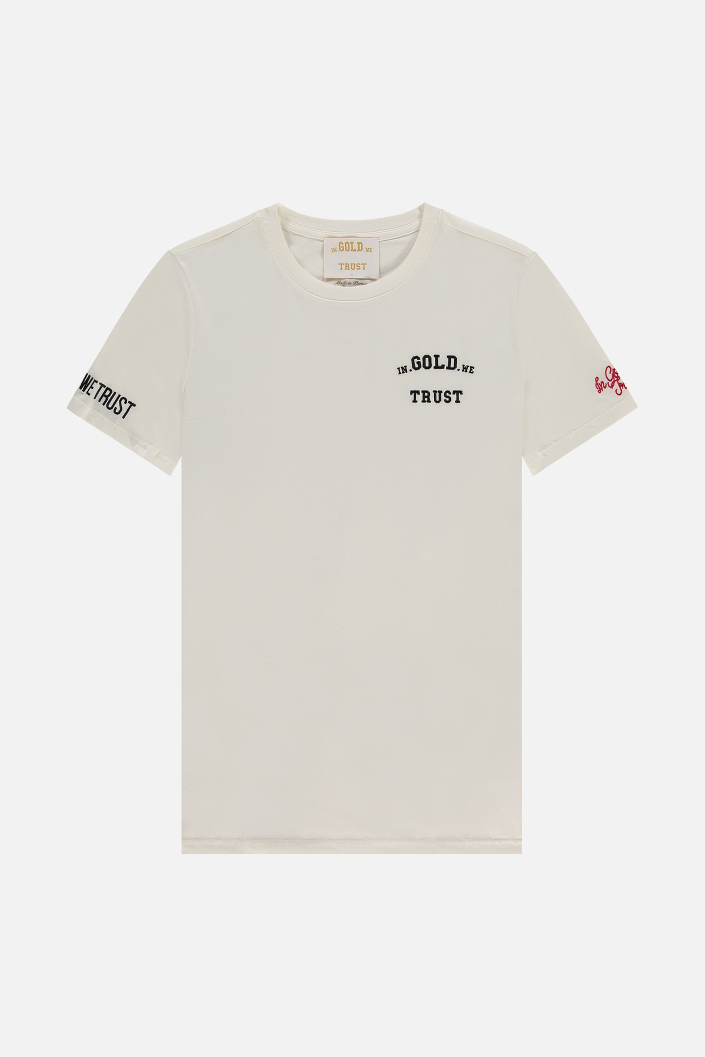 In Gold We Trust The Pusha Blanc De Blanc Maat: S | Tops Outlet | Unisex | Wit