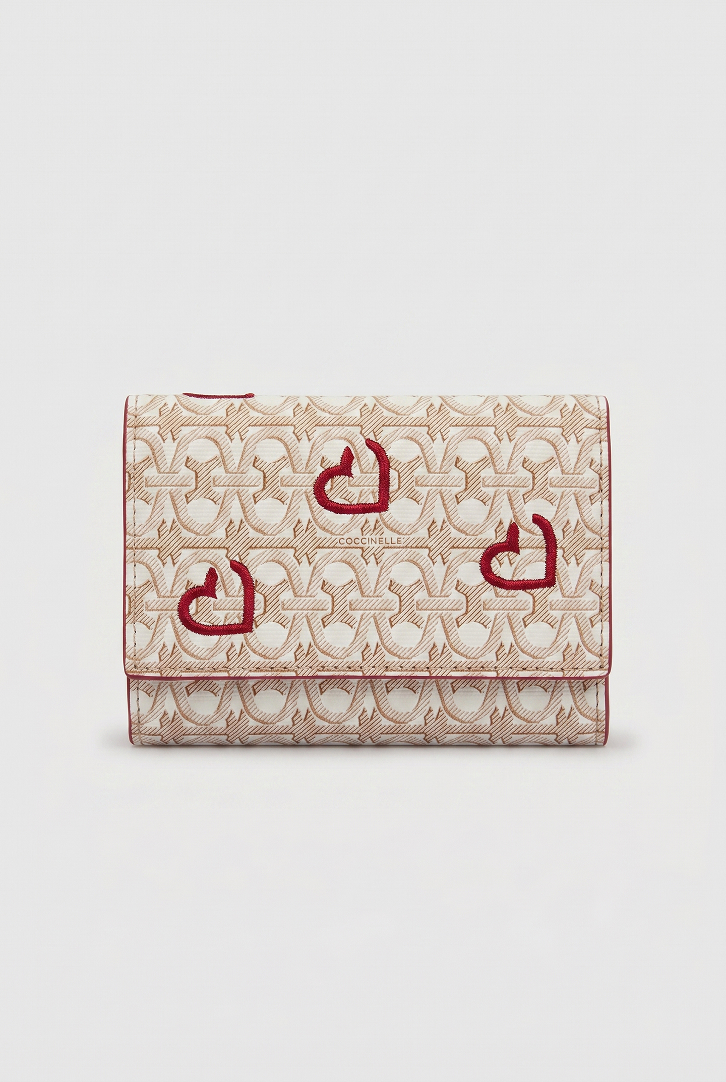 Coccinelle Metallic San Valentino Multi Blanco/sang Maat: OS | Clutches Outlet | Dames | Beige