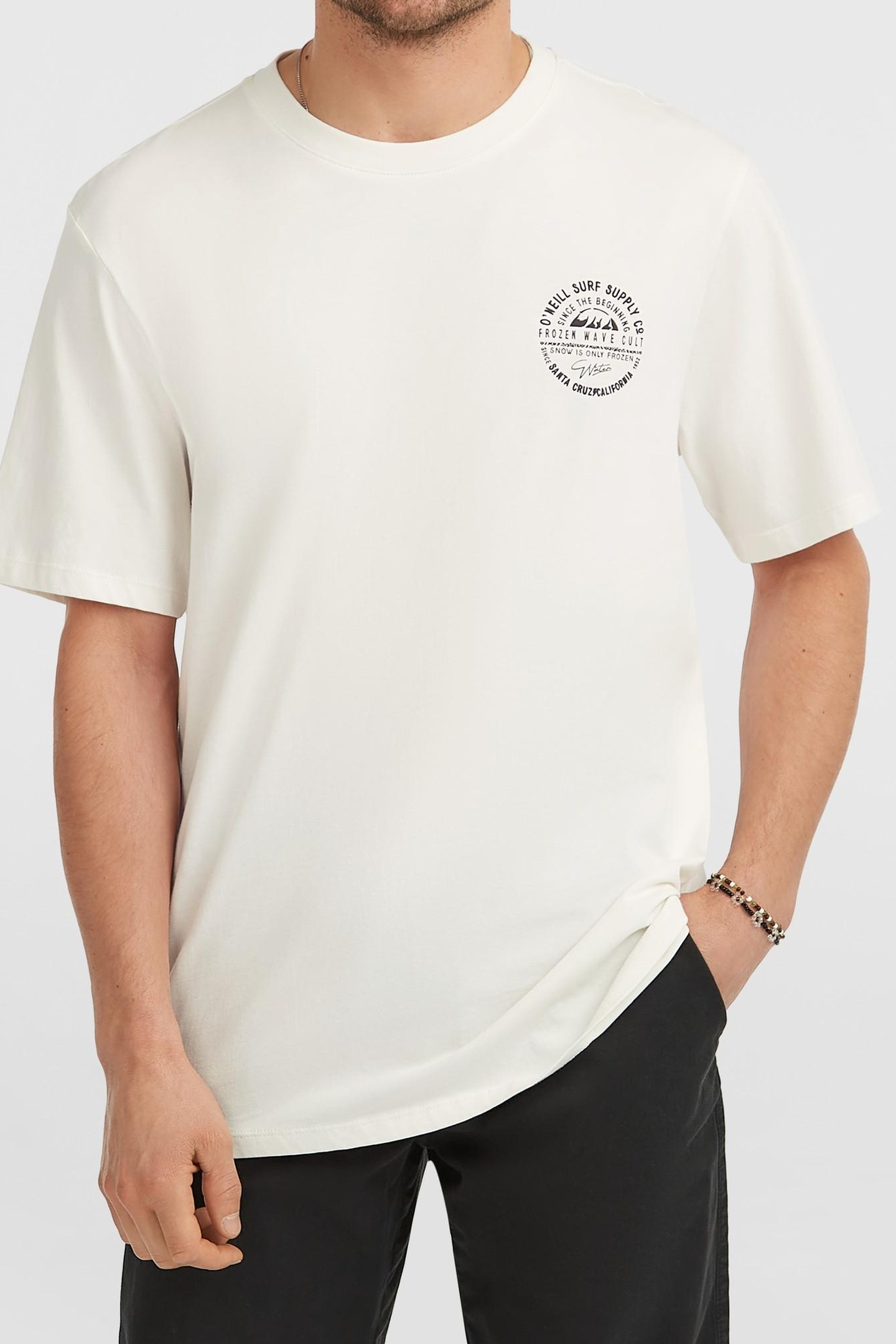 O'Neill  Chest Print T-shirt Snow White Maat: S | T-shirts met Print Outlet | Heren | Wit