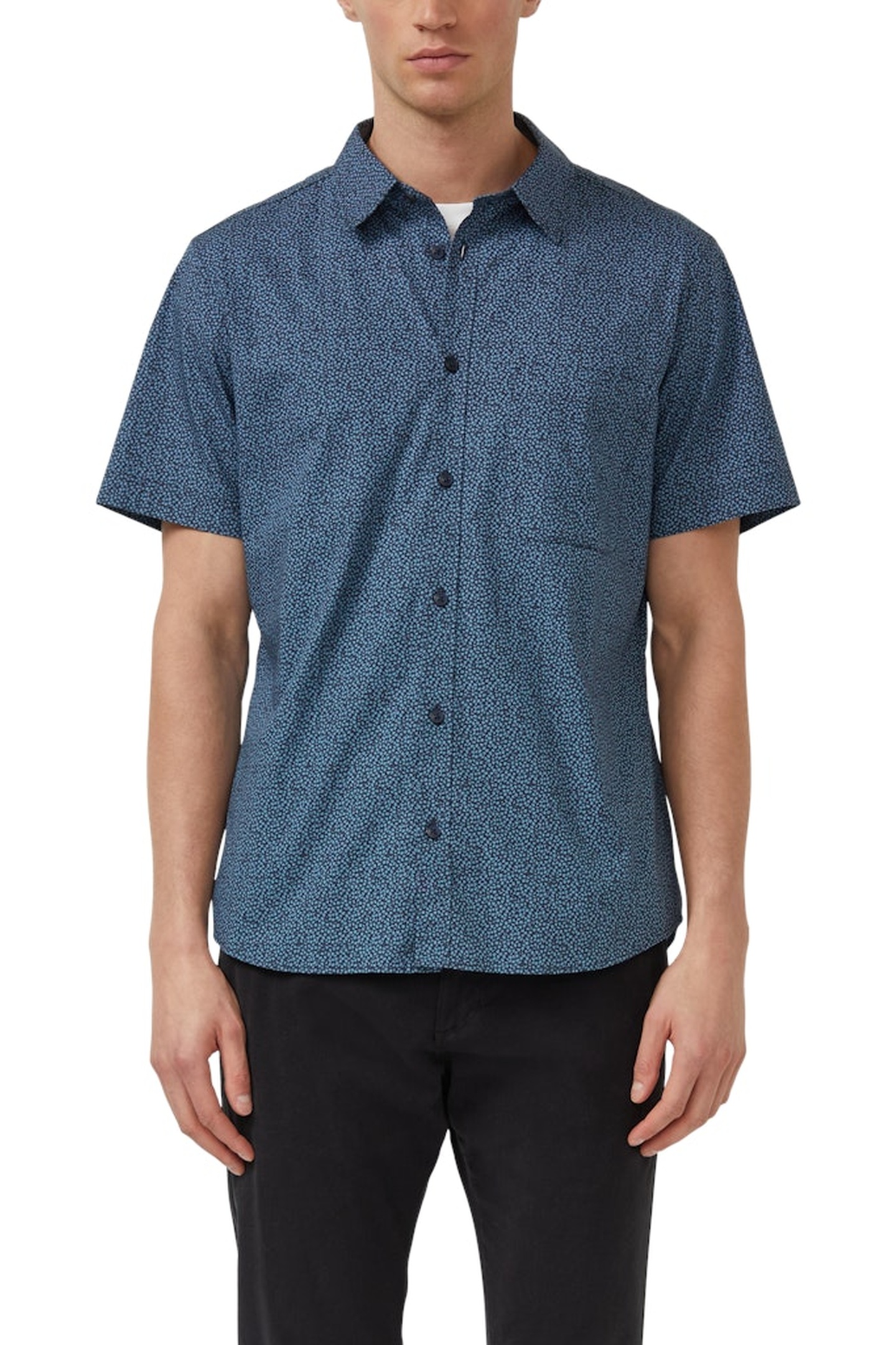 s.Oliver  Shirts Marine Maat: XL | Casual Overhemden Outlet | Heren | Blauw
