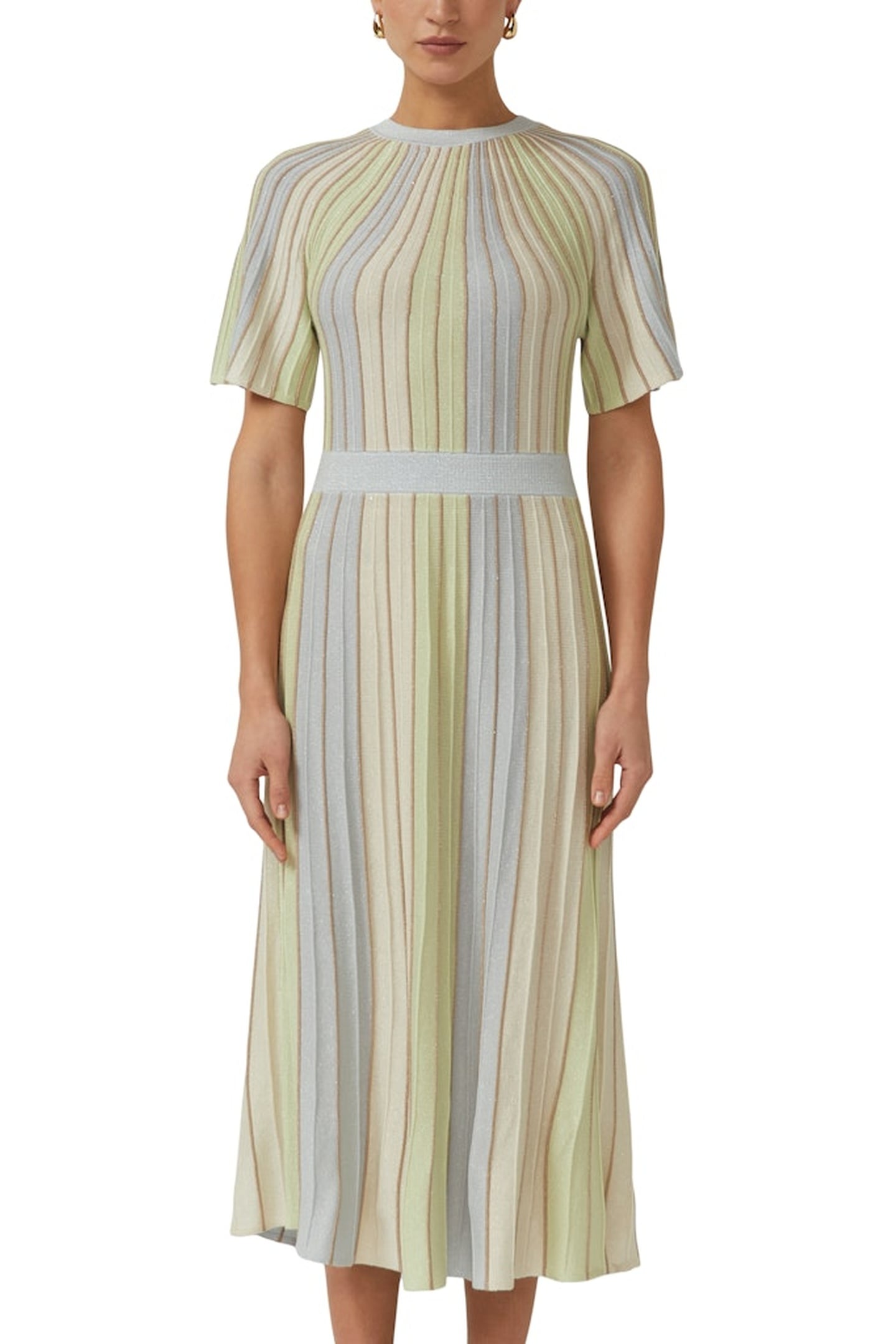 s.Oliver Dresses Blue Light Maat: 42 | Midi Jurken Outlet | Dames | Blauw