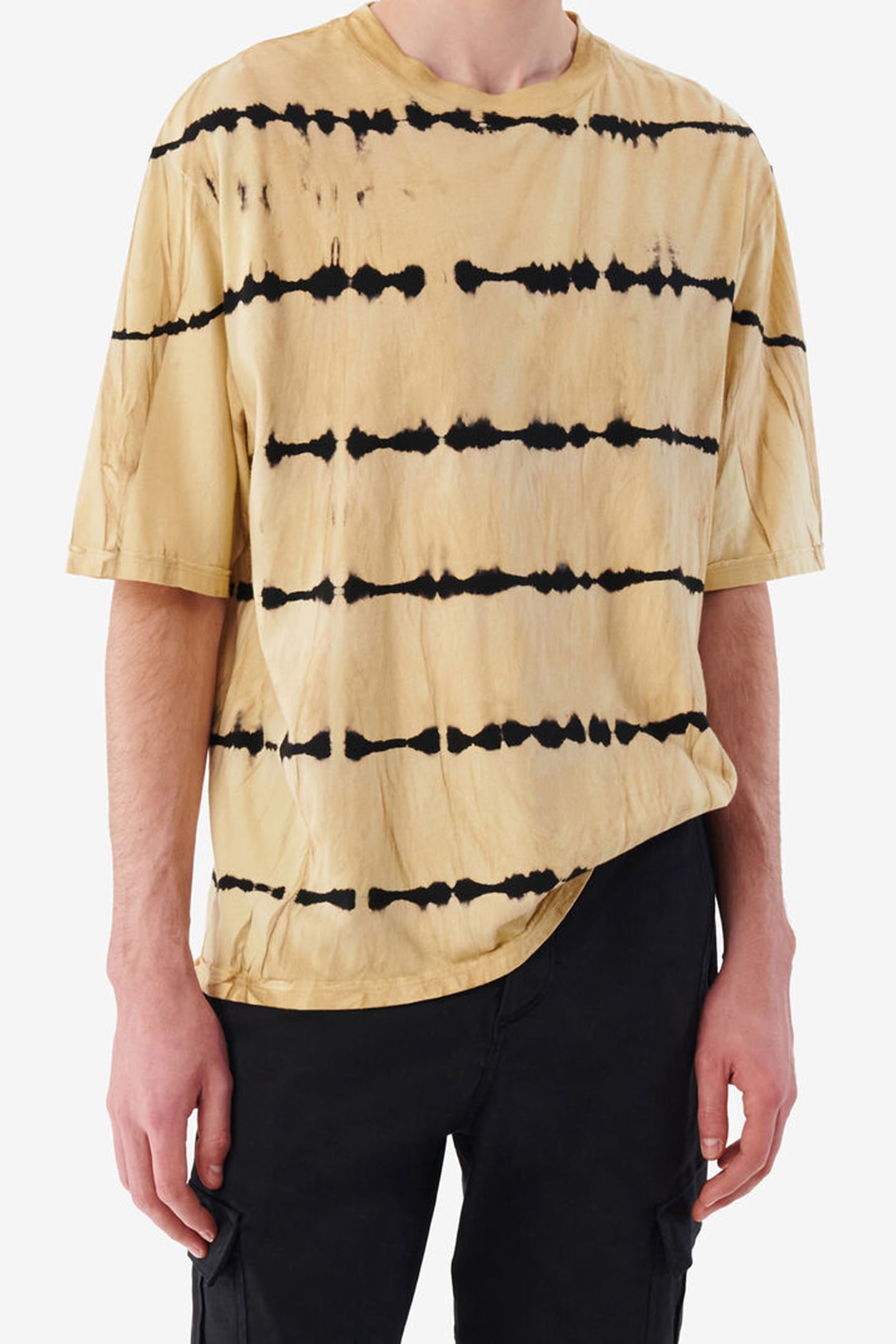 IRO Paris Layan T-shirt Light Beige Maat: XL | T-shirts met Print Outlet | Heren | Zwart