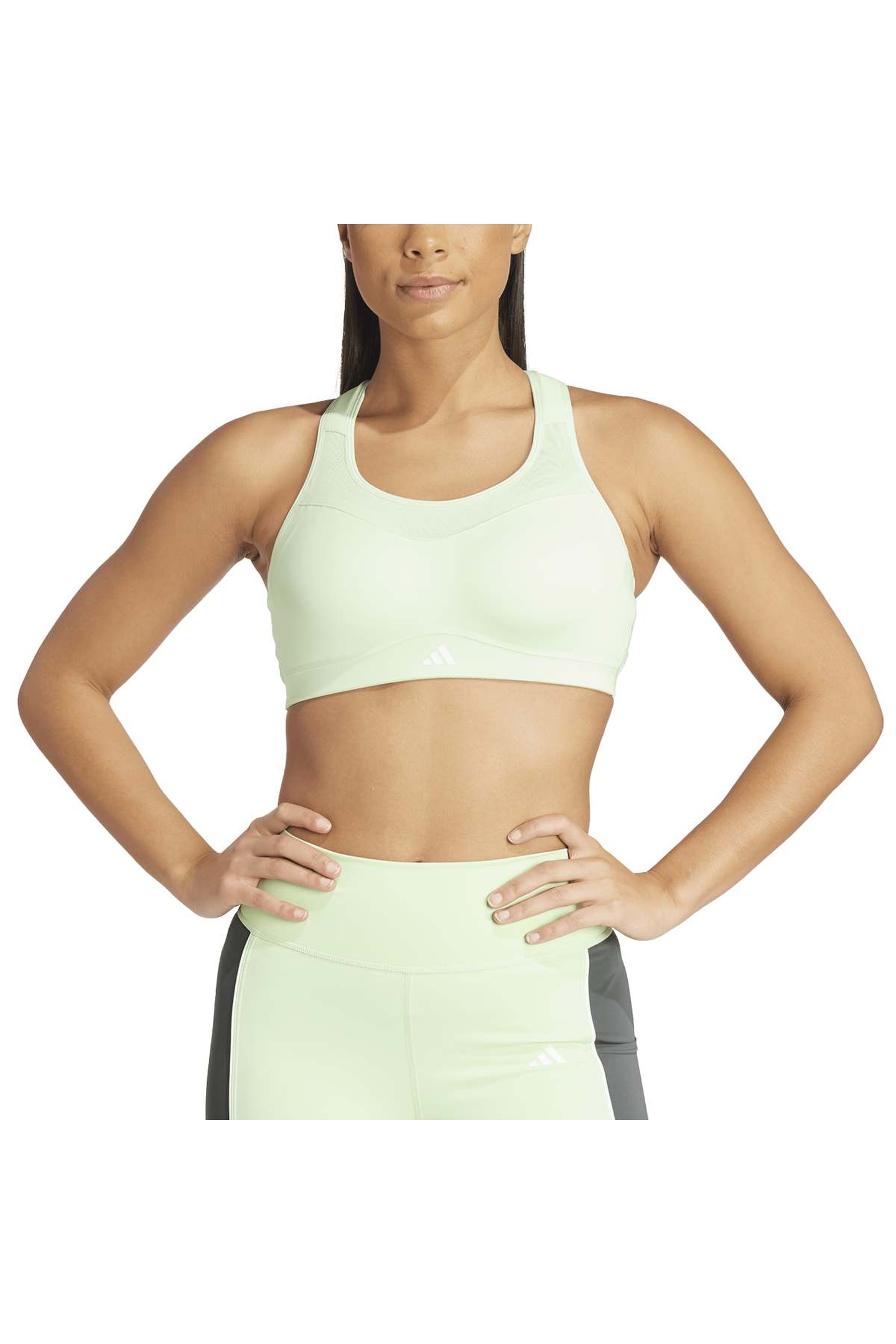 Adidas Performance Tlrd Impact Training High Support Bra Semi Green Maat: 4X(E-G) | Sport BH's Outlet | Dames | Groen