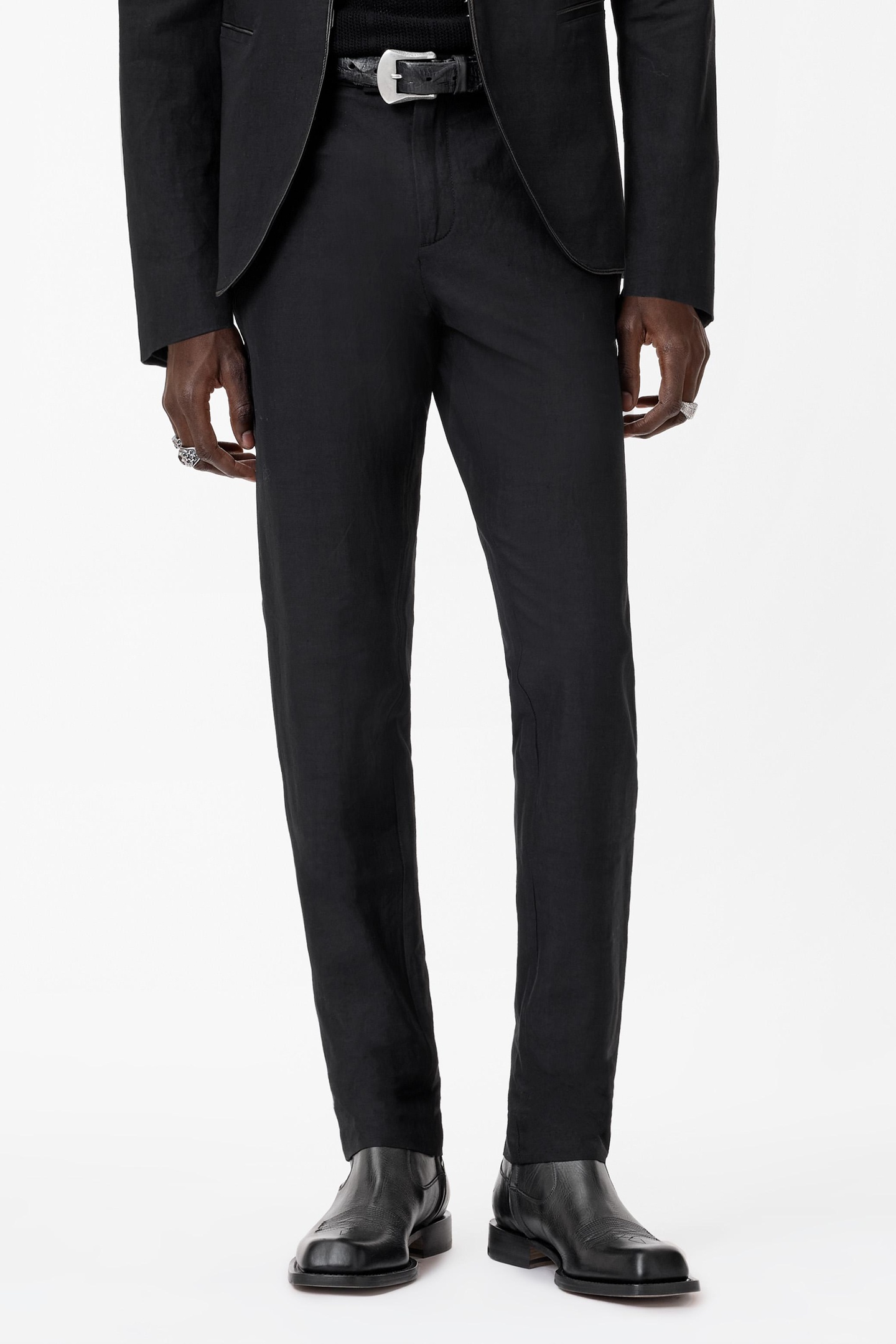 John Varvatos Mercer Pants With Extended Wb Tab And Em Black Maat: 46 | Tailored Broeken Outlet | Heren | Zwart