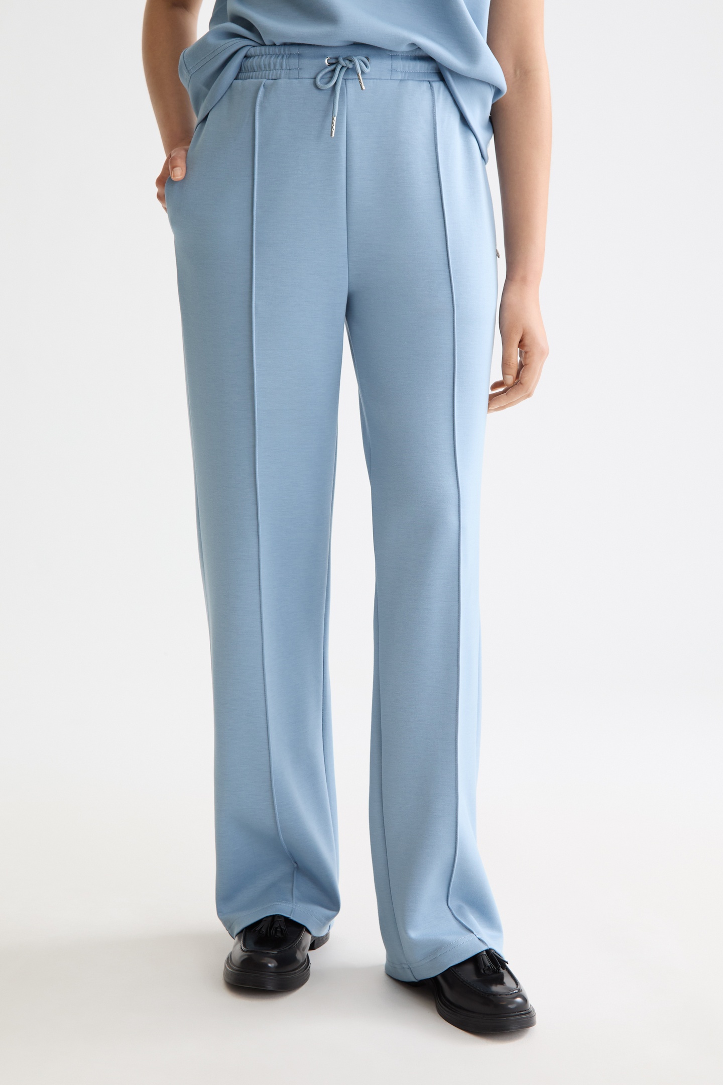 Scotch & Soda Modal Sweatpants Faded Denim Maat: XL | Joggingbroeken Outlet | Dames | Blauw