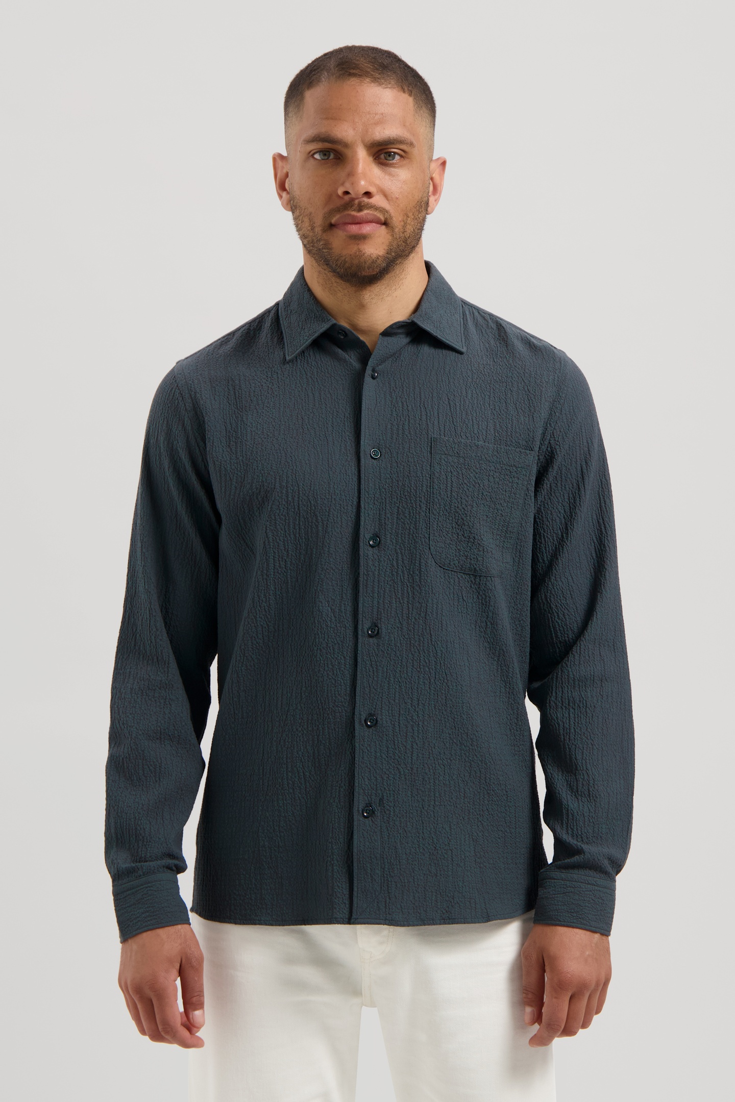 Dstrezzed Ds_chevi Shirt Forest River Maat: L | Casual Overhemden Outlet | Heren | Blauw