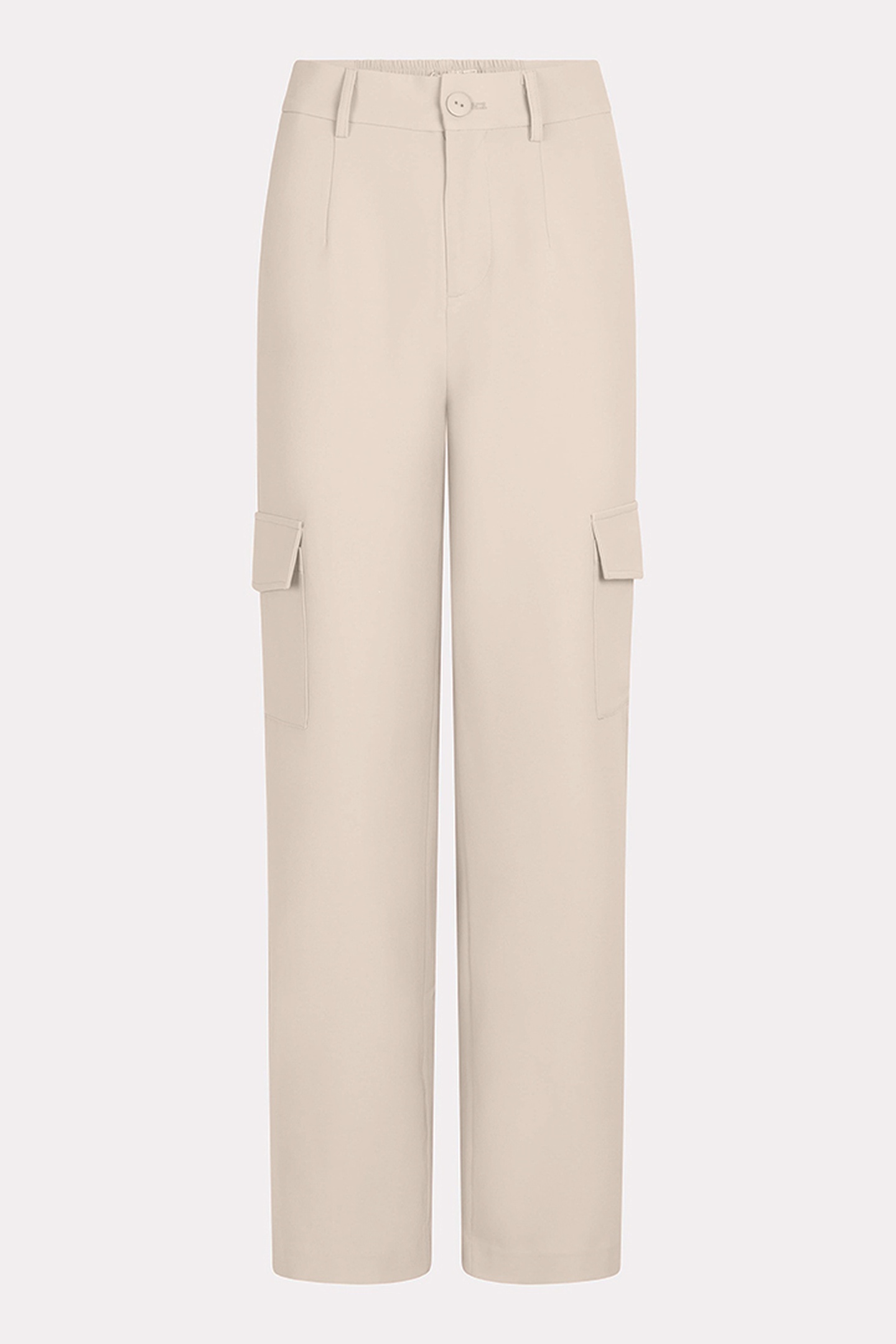EsQualo Trousers Wide Cargo City Sand Maat: 34 | Cargobroeken Outlet | Dames | Beige