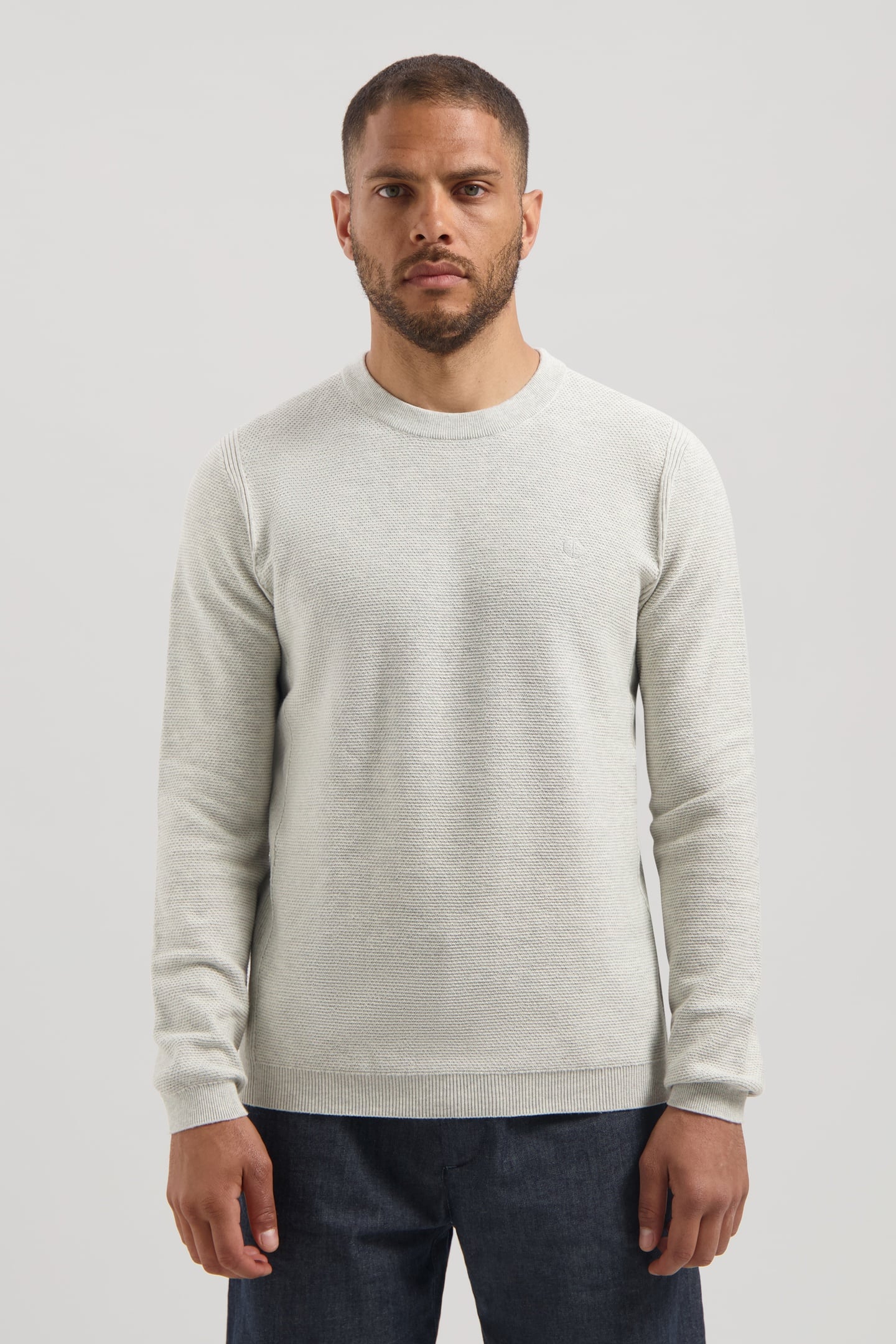 Dstrezzed Ds_mercury Crew Silver Birch Maat: XL | Sweaters Outlet | Heren | Grijs