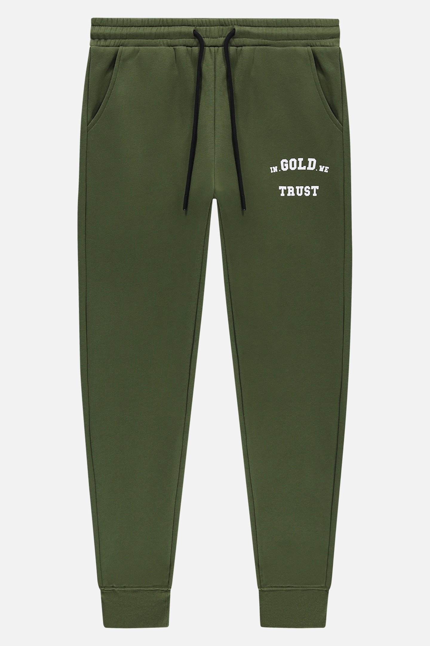In Gold We Trust The Out Pants Dark Green Maat: XS | Joggingbroeken Outlet | Unisex | Groen