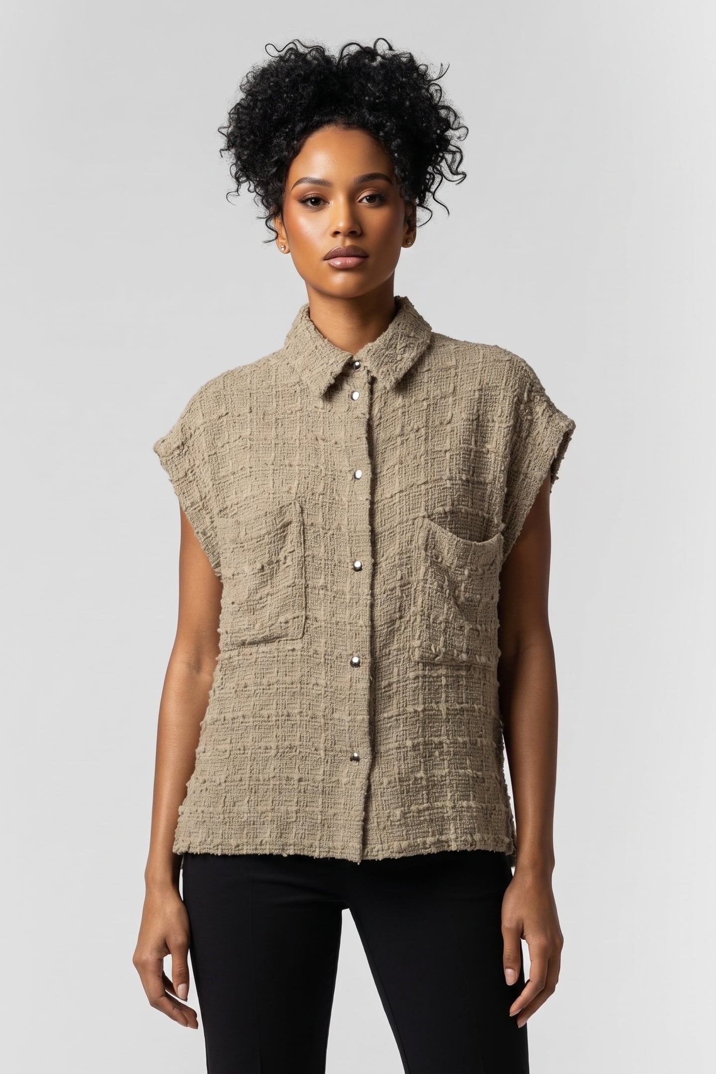 IRO Paris Rua Outerwear Khaki Maat: 40 | Overshirts Outlet | Dames | Bruin