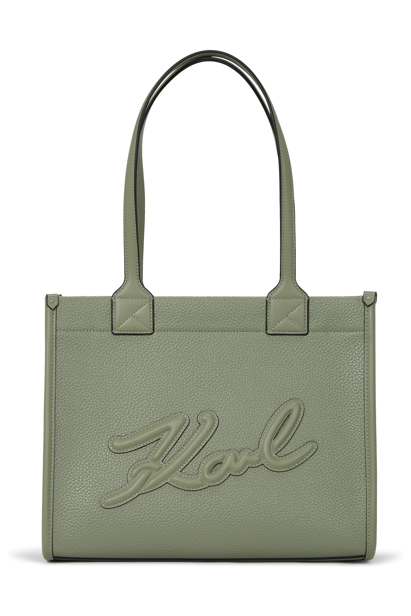 Karl Lagerfeld K/skuare Medium Tote Grainy Oil Green Maat: OS | Shoppers Outlet | Dames | Groen