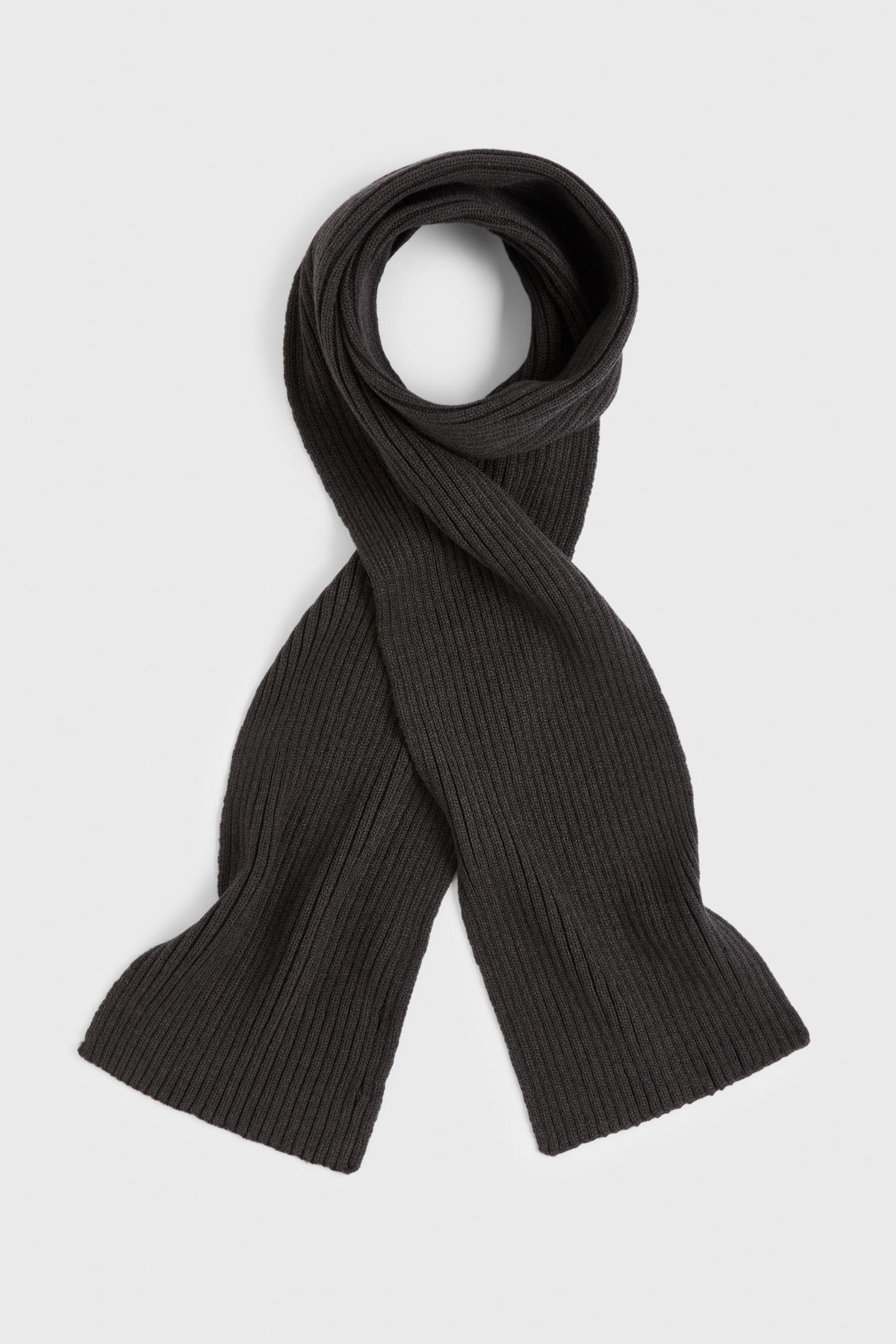 John Varvatos Merino Blend Knit 2x2 Rib Charcoal Maat: OS | Handschoenen Outlet | Heren | Grijs