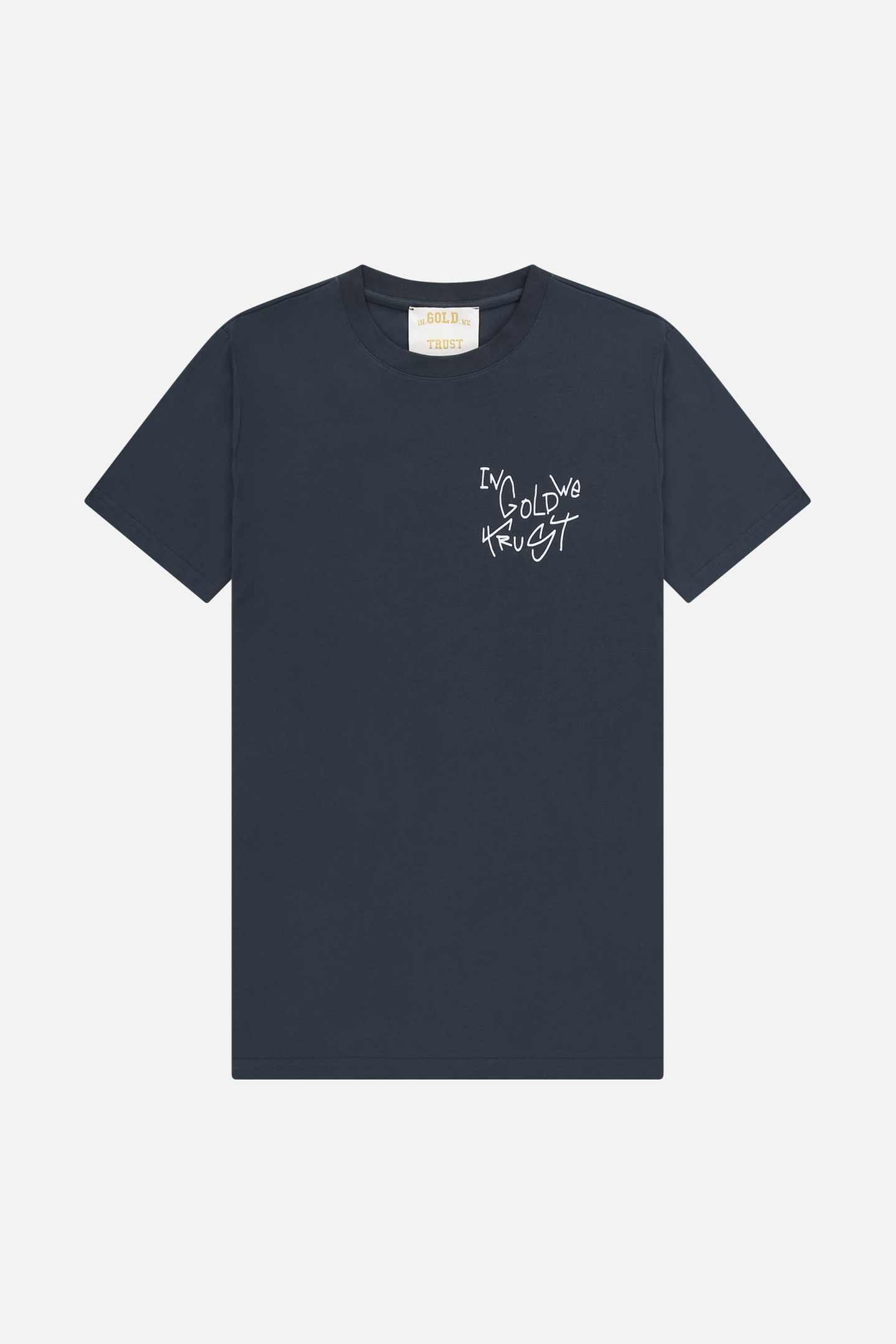 In Gold We Trust The Koston Slim Fit Salute Maat: M | Tops Outlet | Unisex | Blauw
