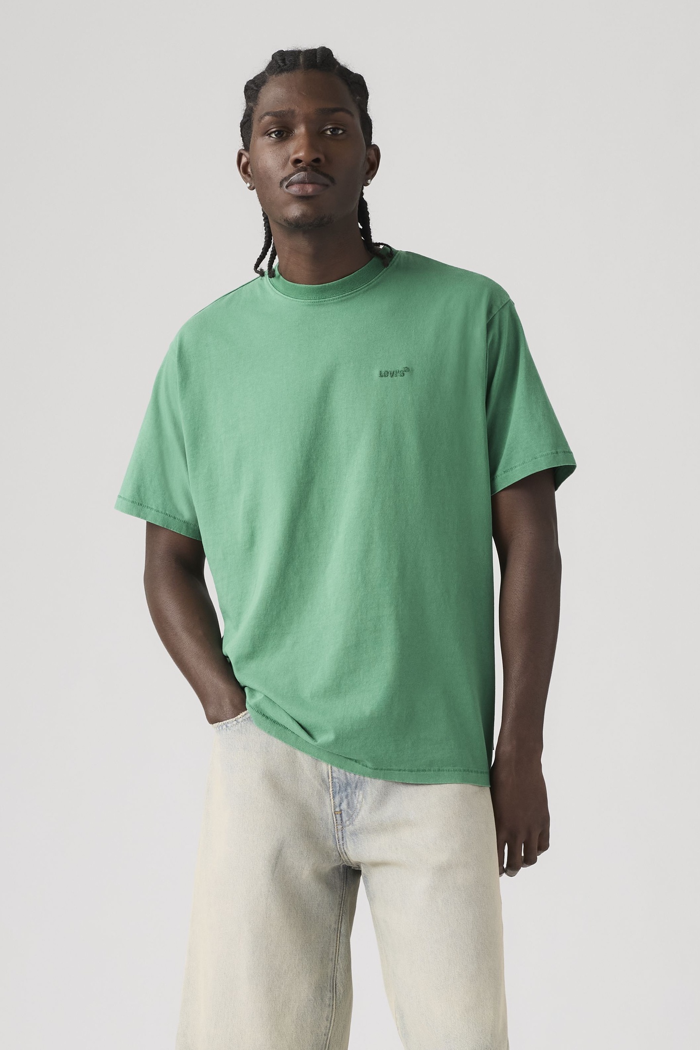 Levi's Red Tab Vintage Tee Maat: S | Basic T-Shirts Outlet | Heren | Groen
