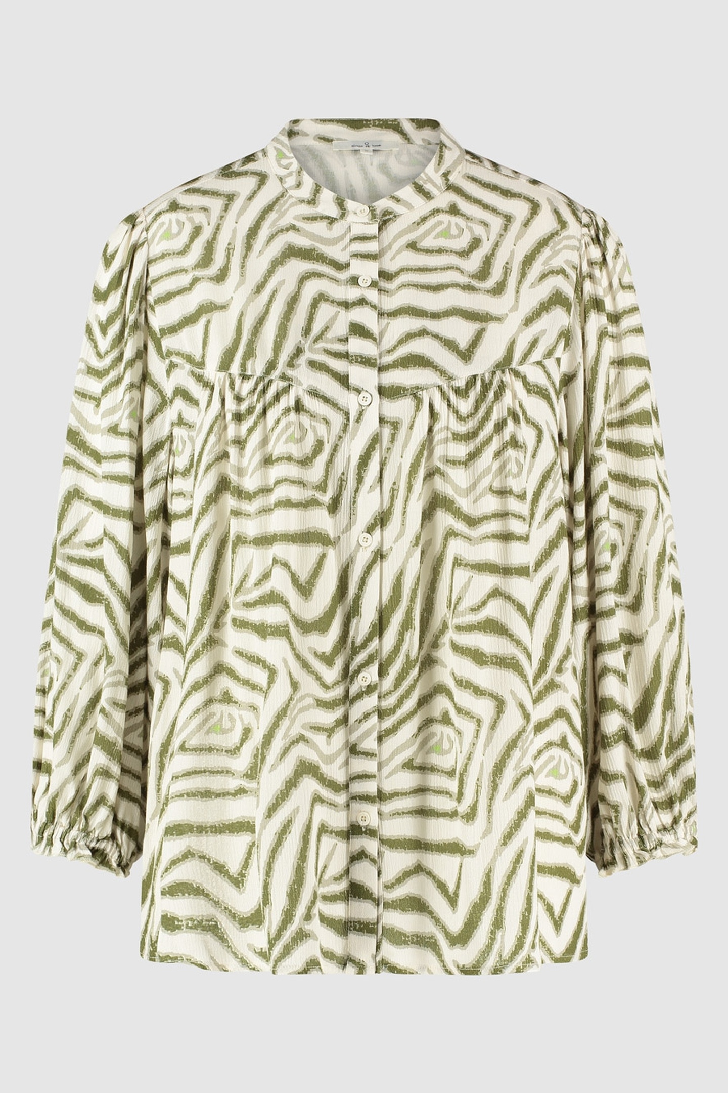 Circle of Trust Jazlynn Blouse Wild Life Maat: L | Longsleeves Outlet | Dames | Groen