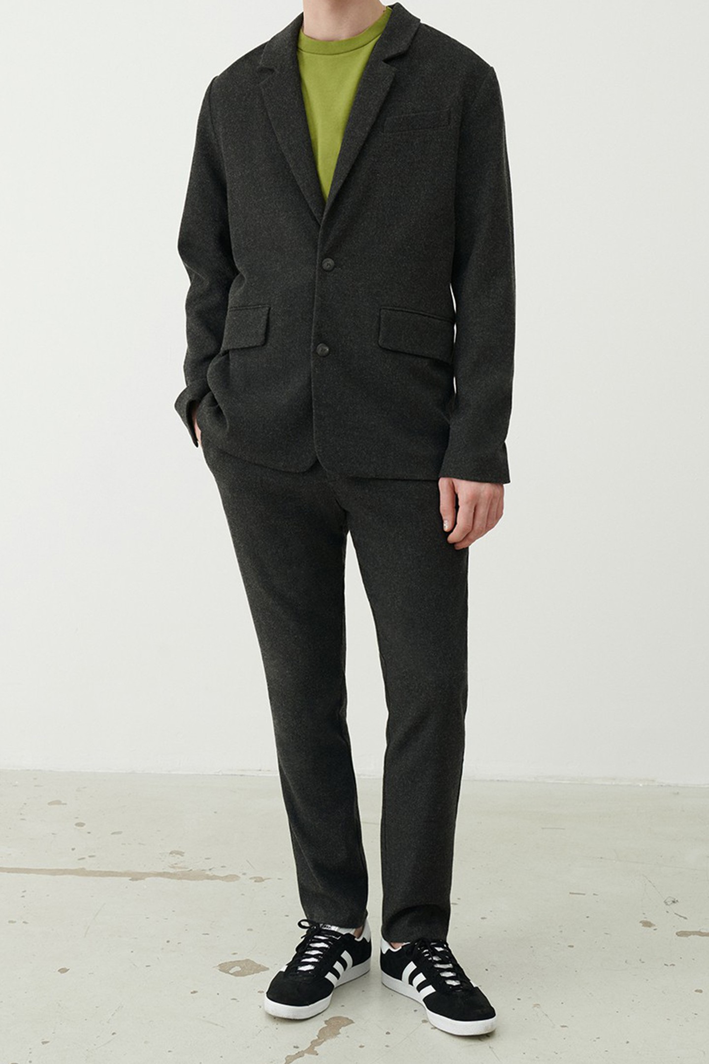 American Vintage Weftown Pant Anthracite Chine Maat: 52 | Broeken Outlet | Heren | Grijs