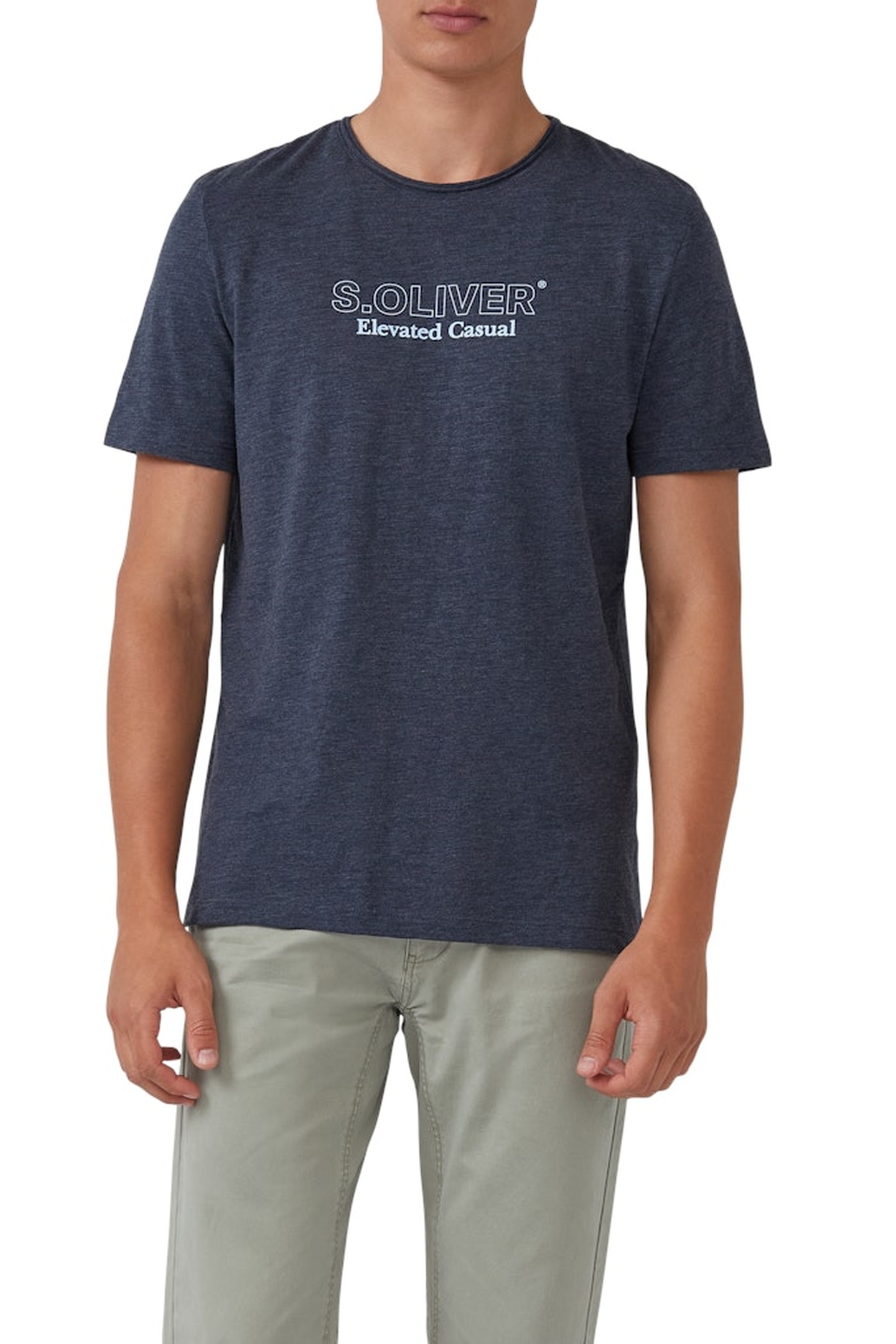 s.Oliver  T-shirts Marine Maat: XXL | Basic T-Shirts Outlet | Heren | Blauw
