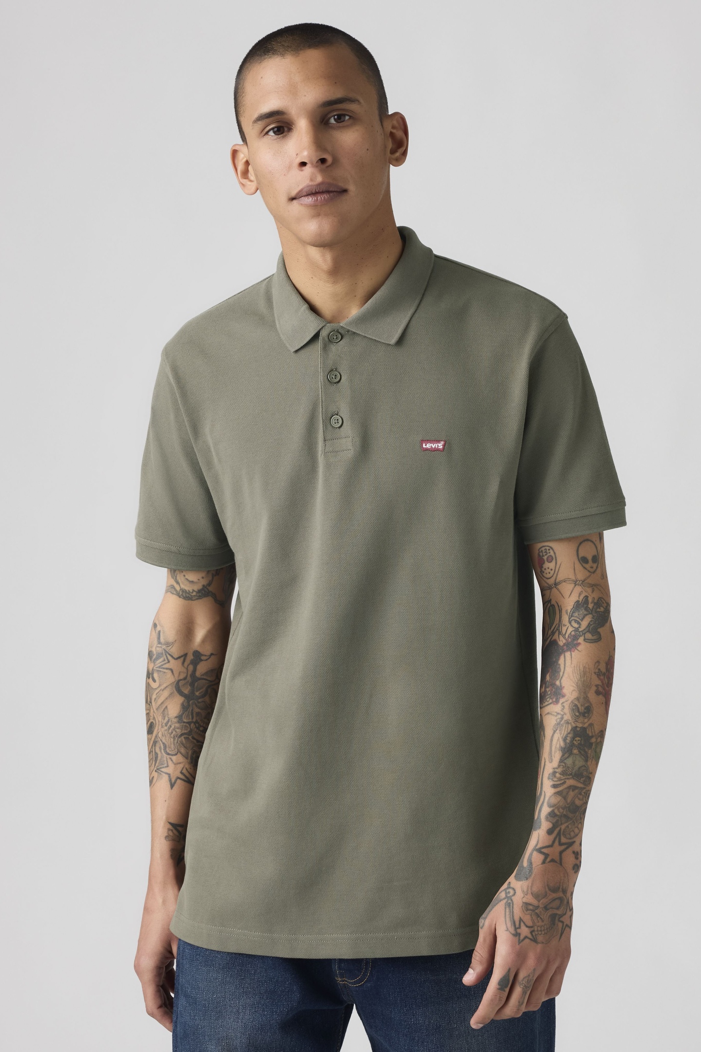 Levi's Levis Hm Polo Classic Mulled Basil Piqu Maat: XXL | Poloshirts Outlet | Heren | Bruin