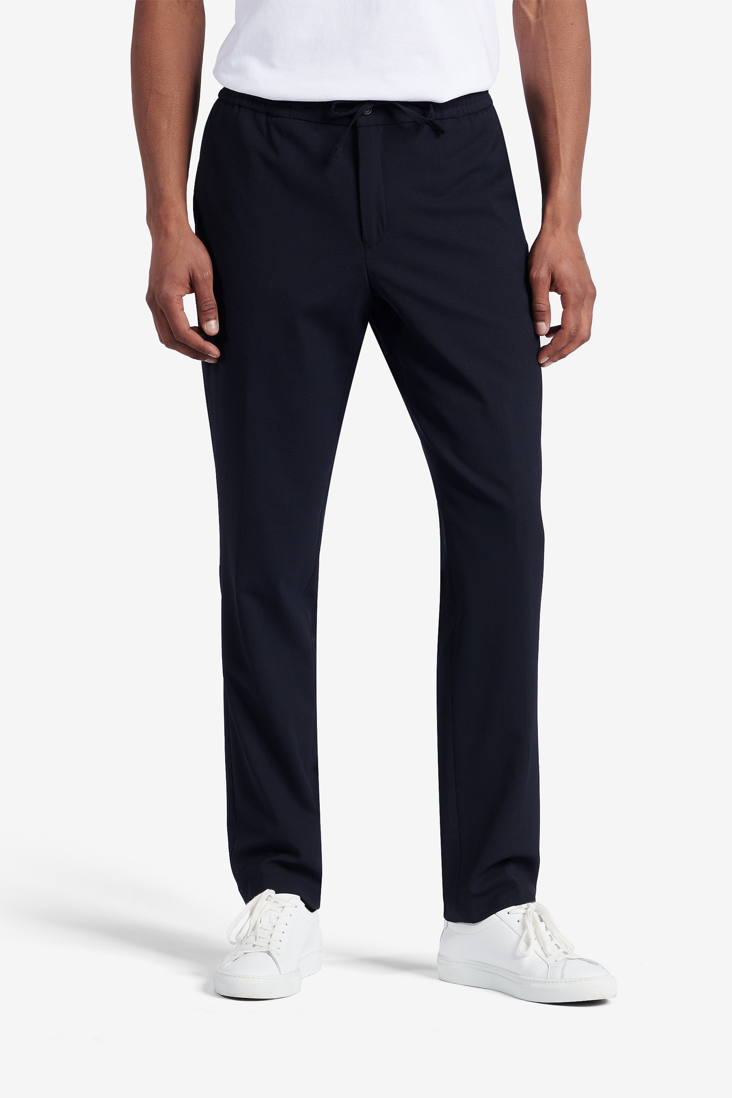 No Label Montreal Washable Wool-stretch Navy Maat: 44 | Tailored Broeken Outlet | Heren | Blauw