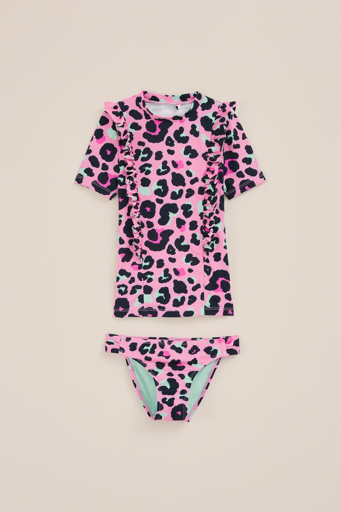 We Fashion T-shirt Pink Maat: 92 | Badmode Outlet | Unisex | Zwart