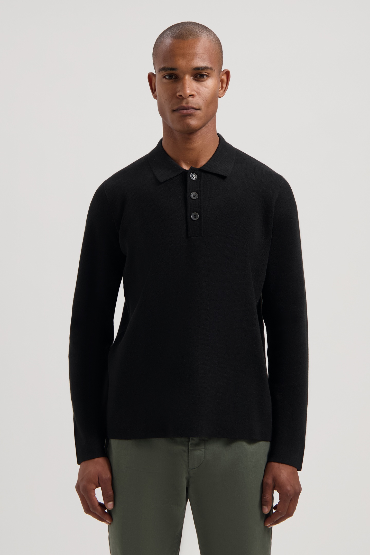 Dstrezzed Ds_chev Polo Black Maat: XL | Longsleeves Outlet | Heren | Zwart
