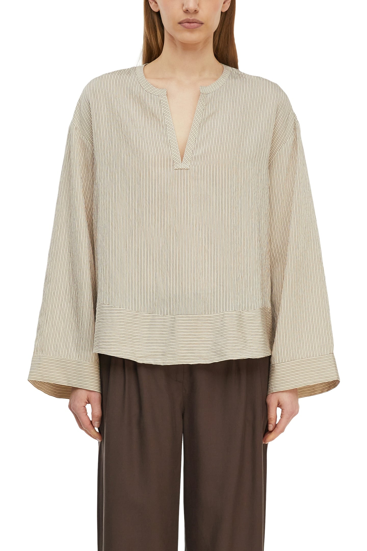 Comma  Blouses Grey/black Maat: 44 | Longsleeves Outlet | Dames | Grijs