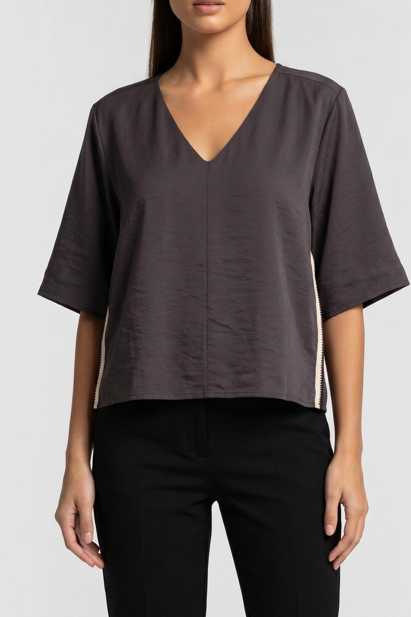 Alchemist Top Romi Antra Maat: 38 | Blouses Outlet | Dames | Grijs