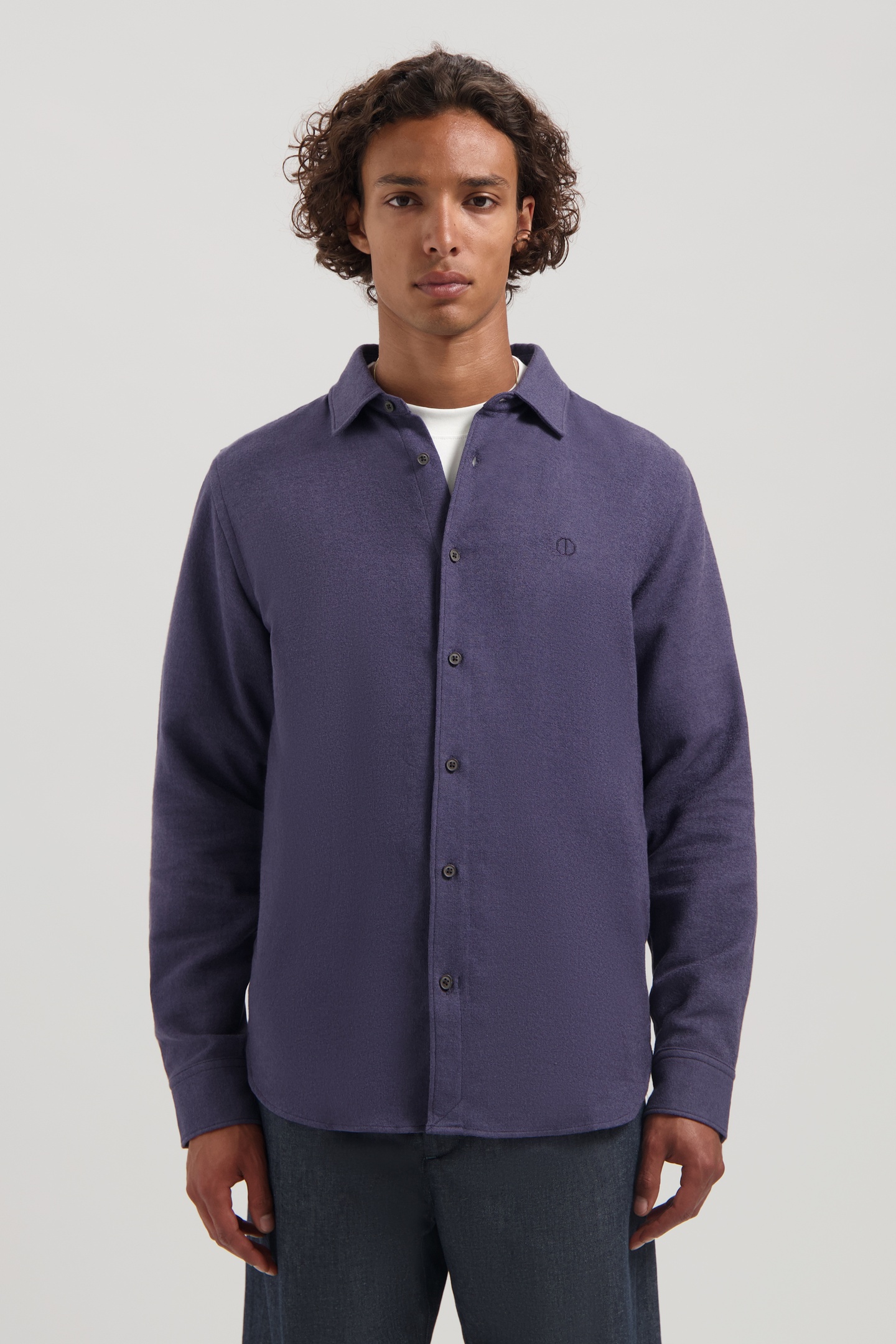 Dstrezzed Ds_alvin Shirt Dk. Purple Maat: XL | Casual Overhemden Outlet | Heren | Paars