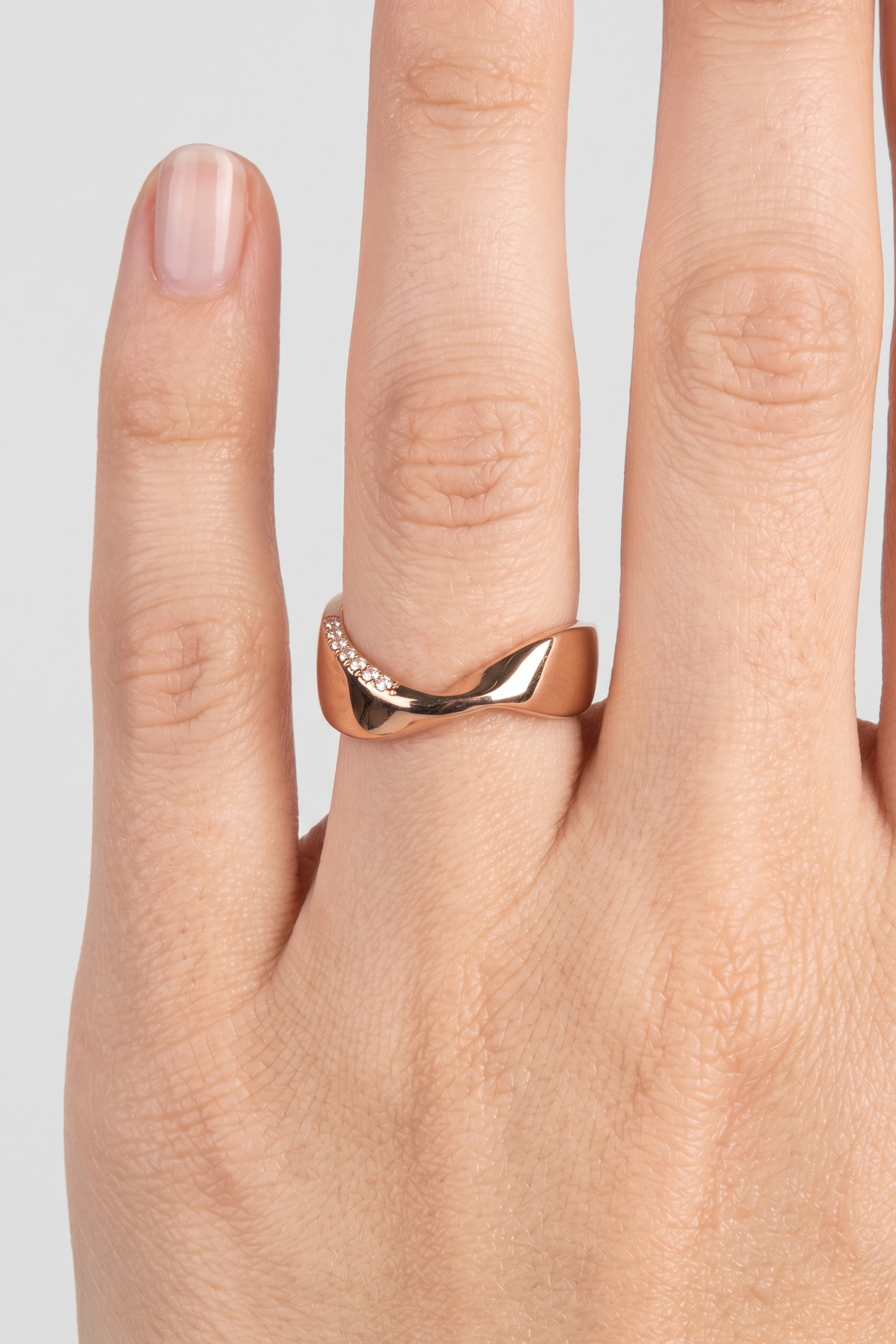 PURELEI Swing Ring Rosegold / 50 Maat: 50 | Ringen Outlet | Dames | Goud