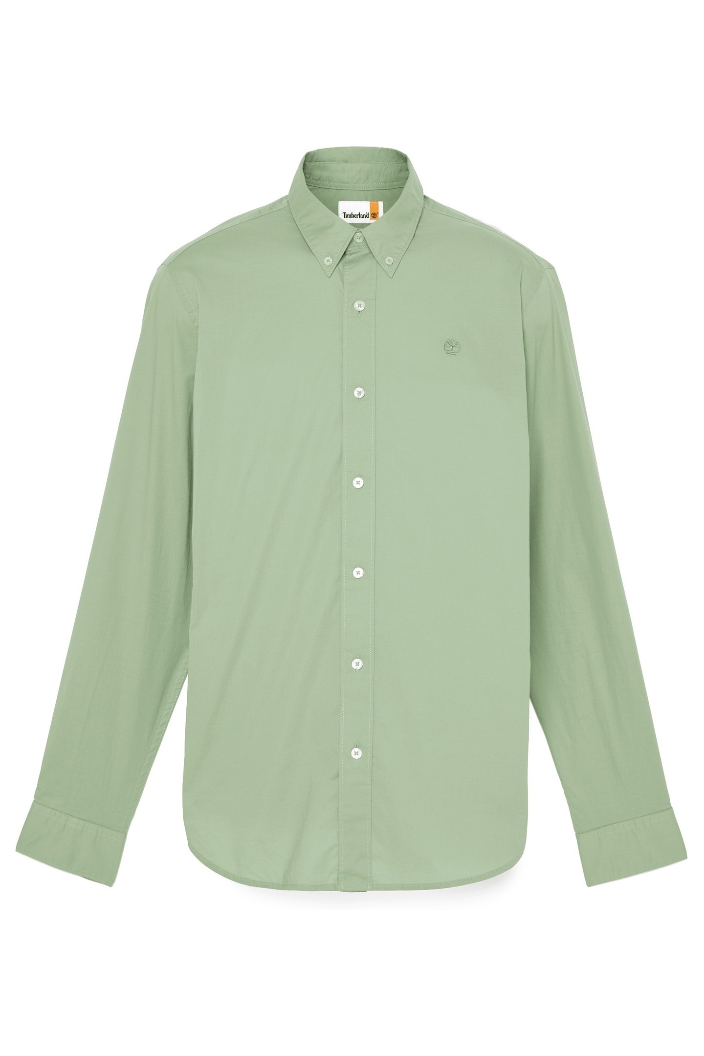Timberland Long Sleeve Stretch Poplin Shirt Pro Green Bay Maat: S | Zakelijke Overhemden Outlet | Heren | Groen