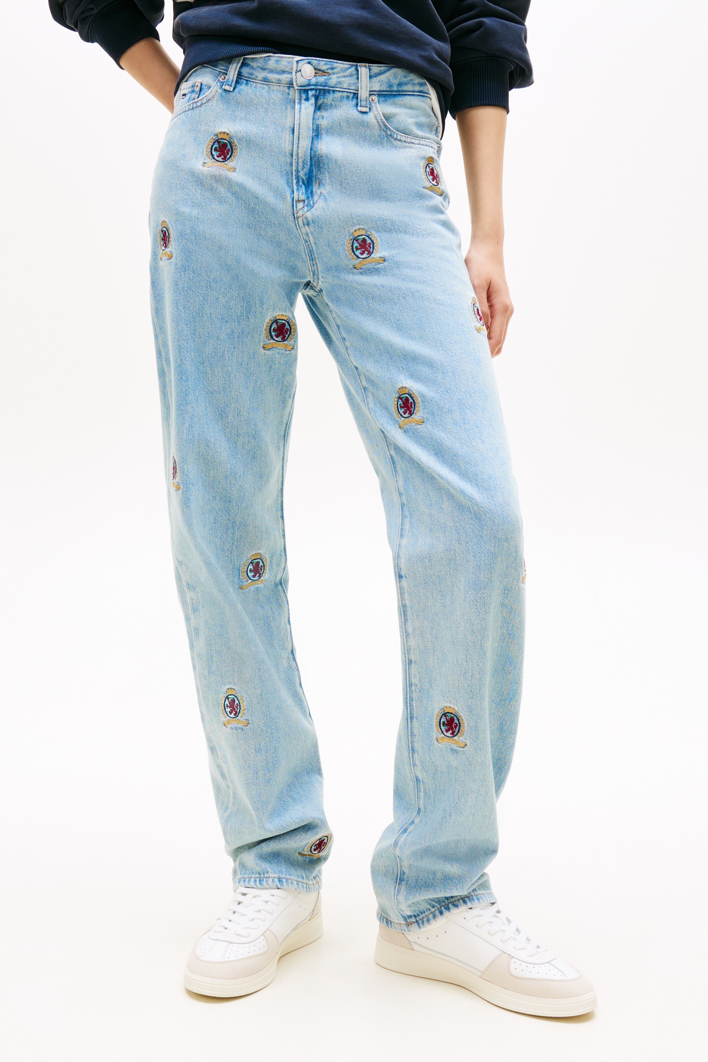 Tommy Hilfiger Kira Mr Slim Straight Jeans Denim Light Taille: W27L32 | Pantalons droits Outlet | Femme | Bleu