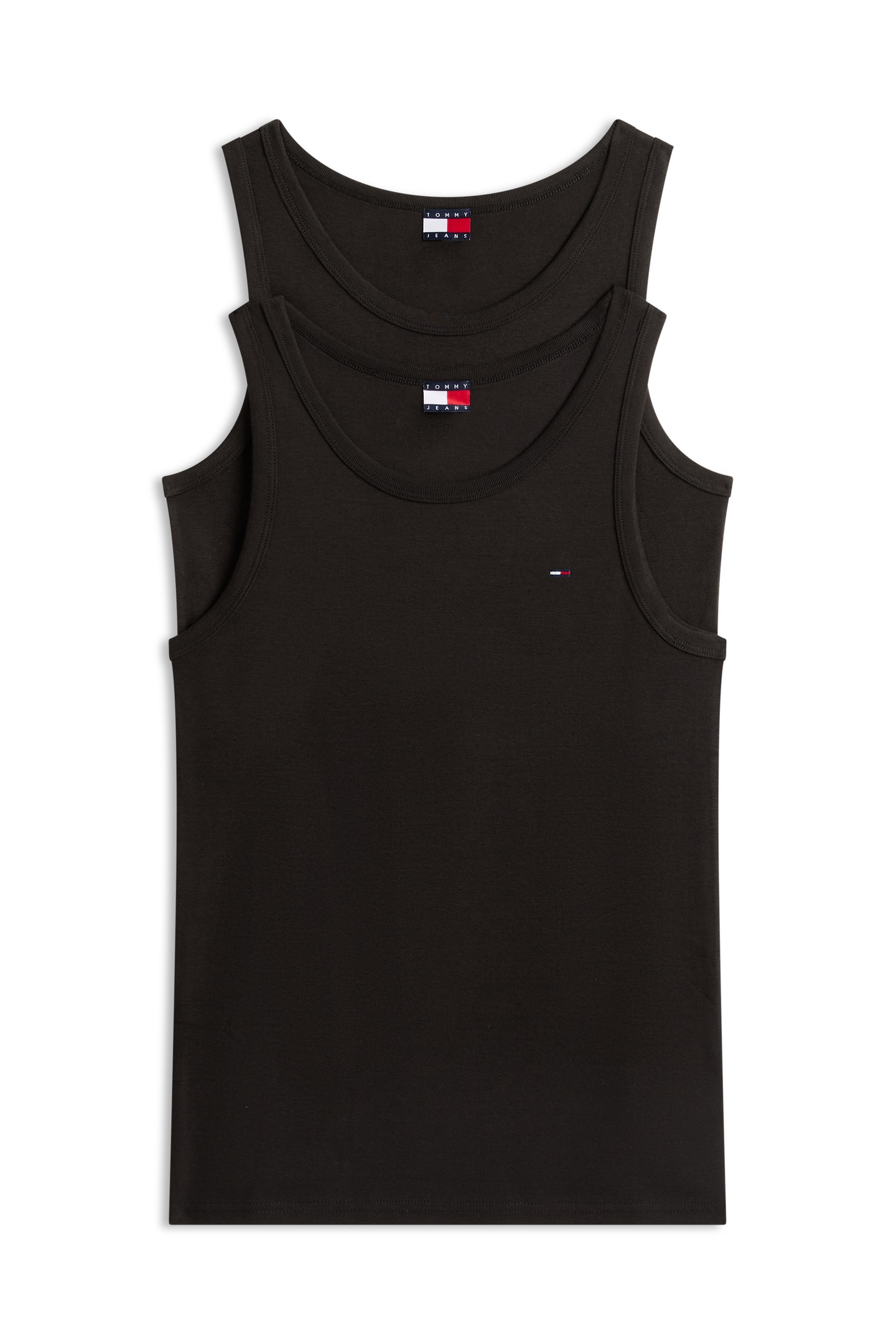 Tommy Hilfiger Tjm Xslim 2-pack Rib T-shirt Black/black Taglia: S | Camicie Senza Maniche Outlet | Uomo | Nero