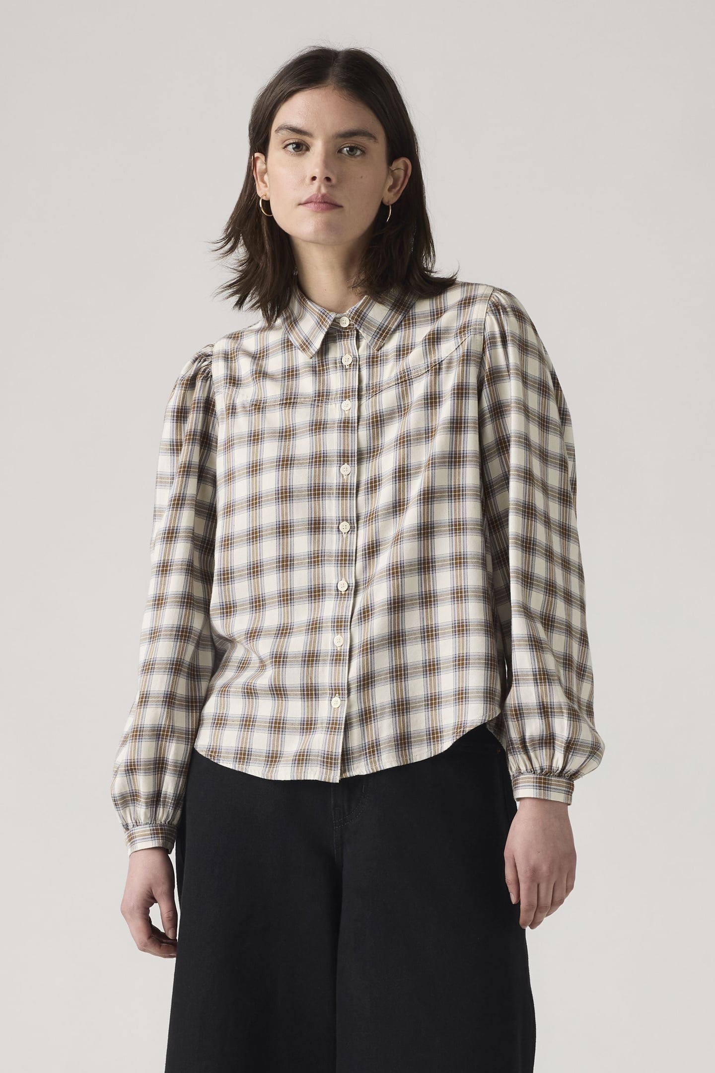 Levi's Journey Western Shirt Maat: XS | Longsleeves Outlet | Dames | Blauw