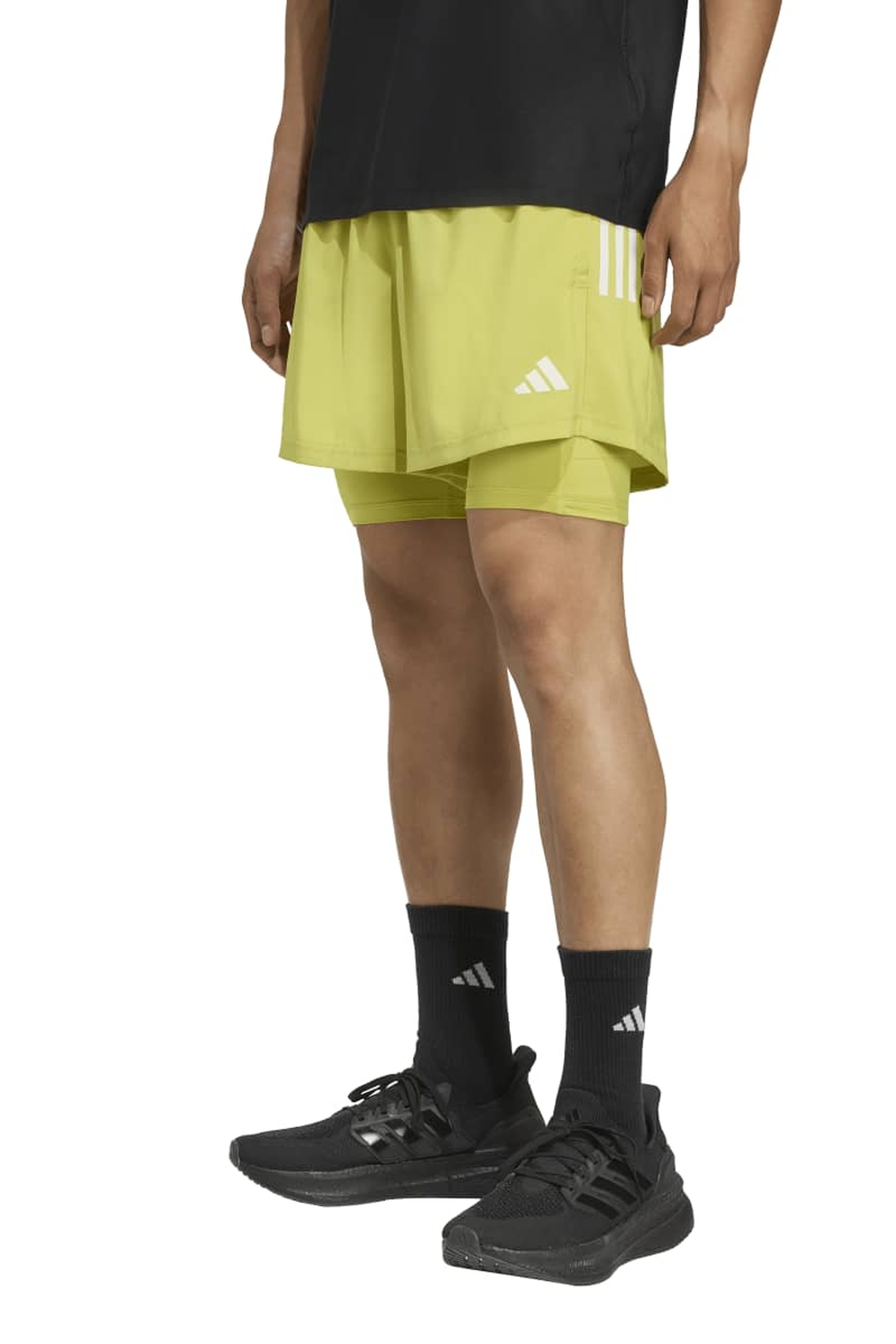 Adidas Unisex Performance Own The Run Climacool 2in1 5 Pockets Shor Maat: S | Korte Broeken Outlet | Unisex | Groen