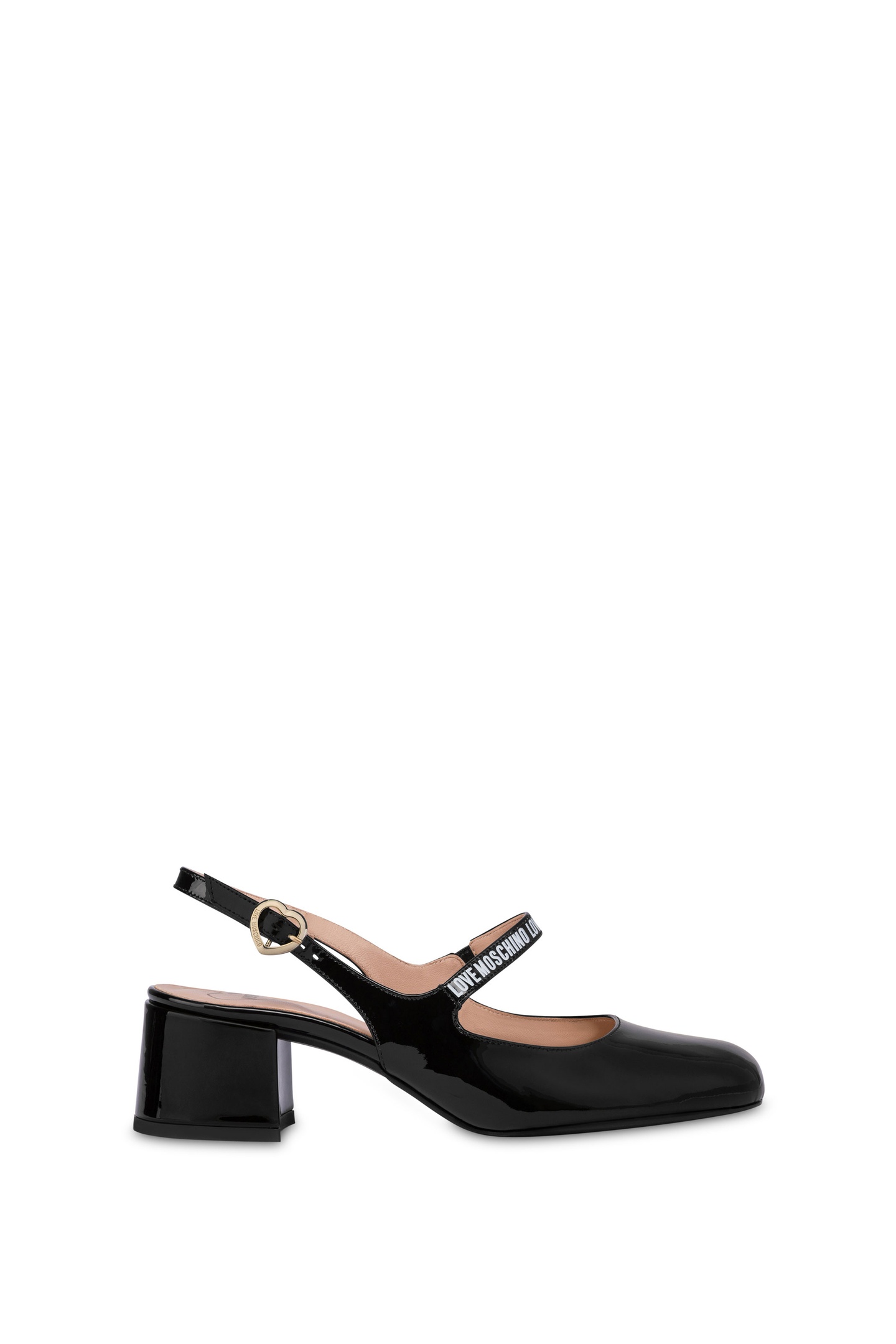 Moschino Slingback Mary Jane In Patent Leather Black Maat: 37 | Pumps Outlet | Dames | Zwart