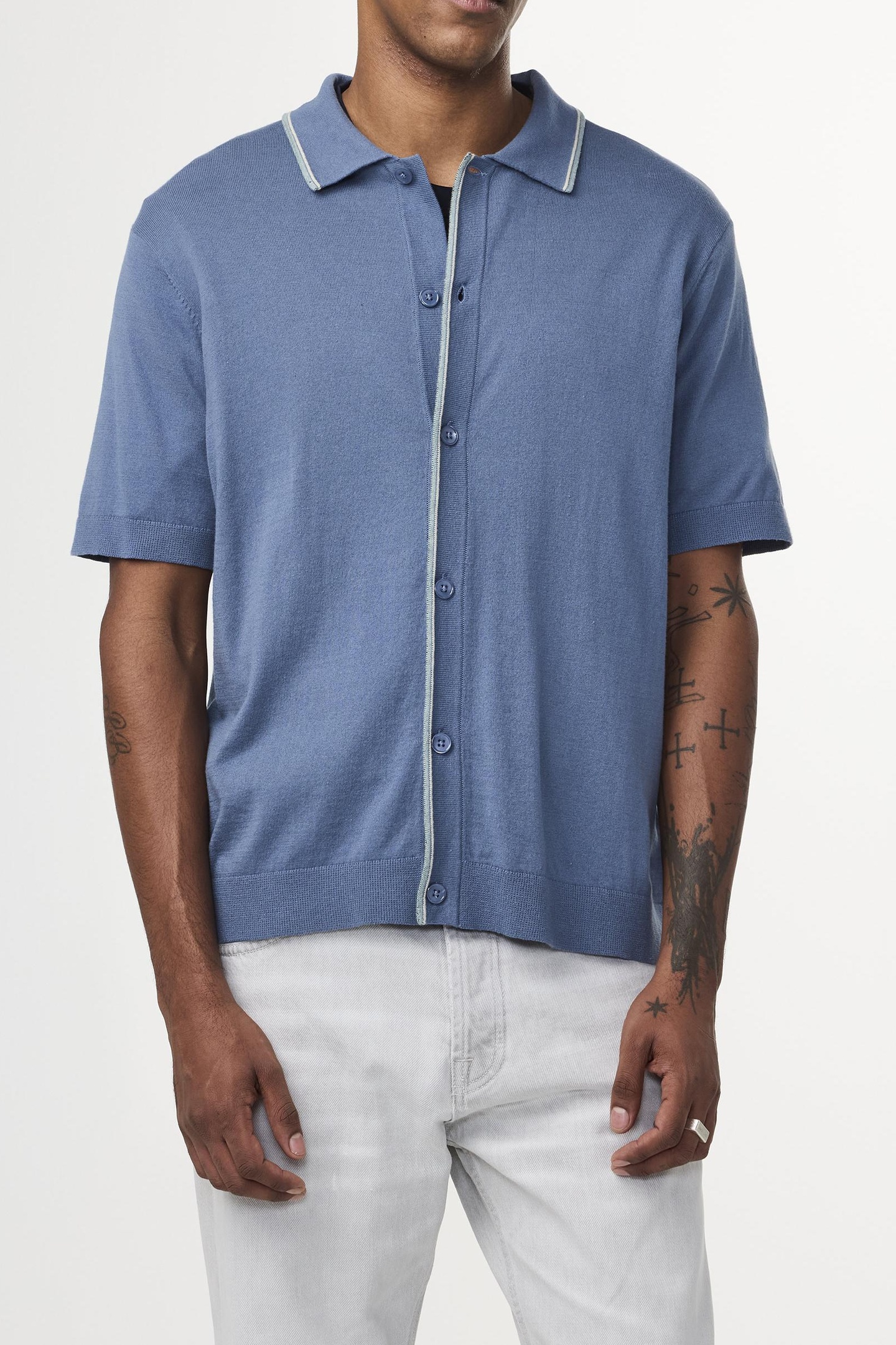 NN.07 Nolan Polo 6561 Knit Bering Sea Maat: XXL | Poloshirts Outlet | Heren | Blauw