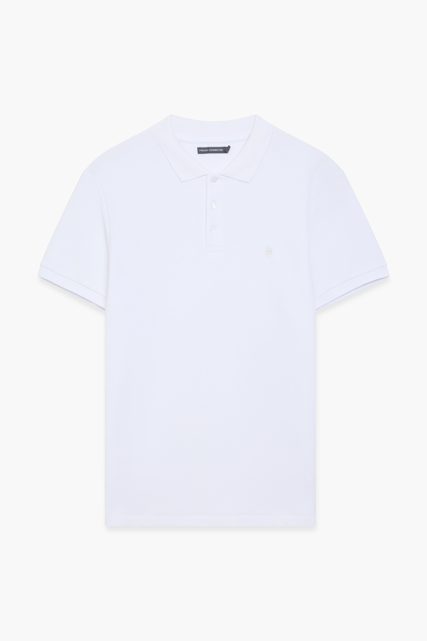 French Connection Ottoman Polo White Maat: L | Poloshirts Outlet | Heren | Wit