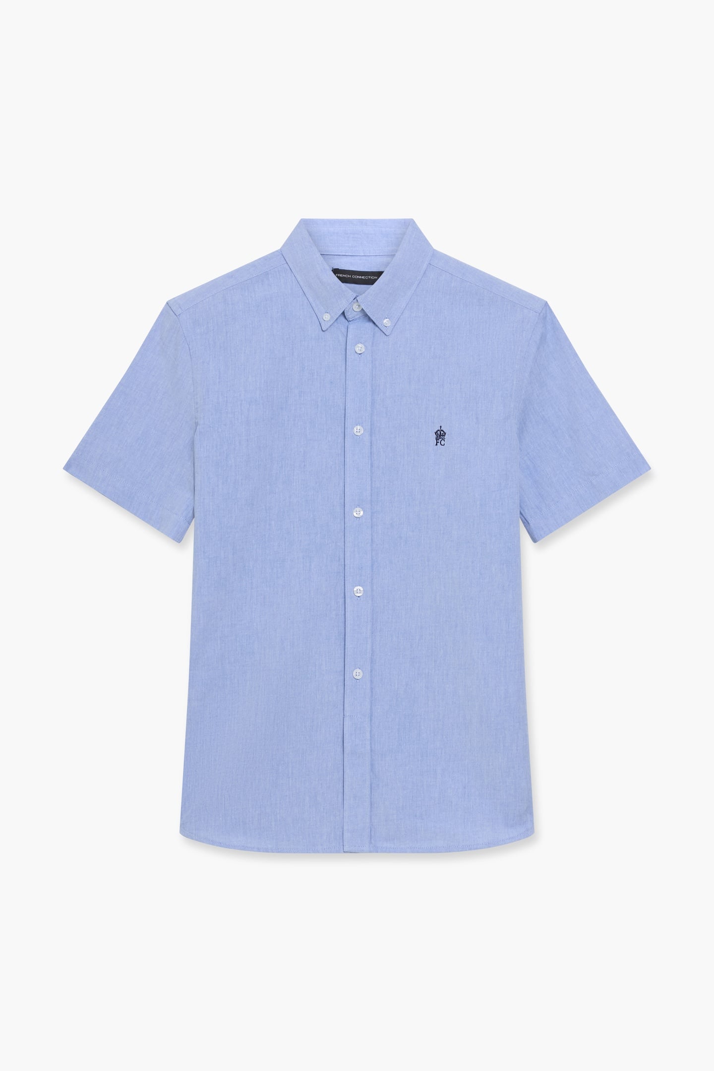 French Connection Oxford Ss Sky/marine Maat: M | Casual Overhemden Outlet | Heren | Blauw