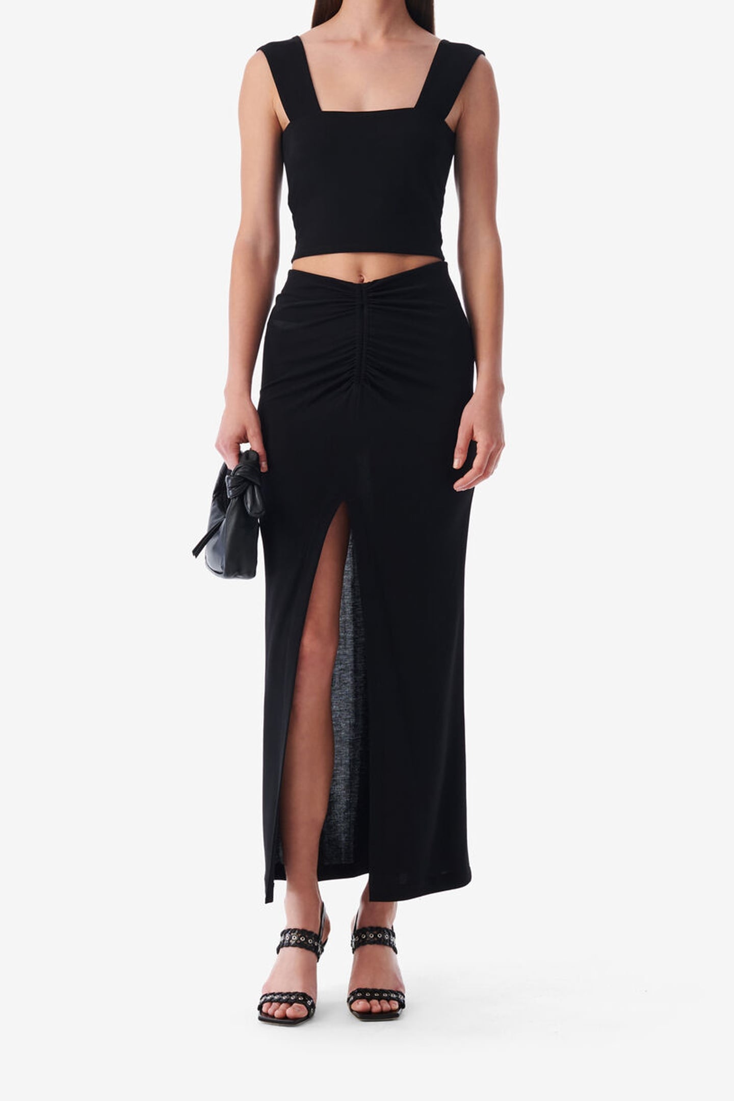 IRO Paris Rokaya Skirt Black Maat: L | Maxi Rokken Outlet | Dames | Zwart