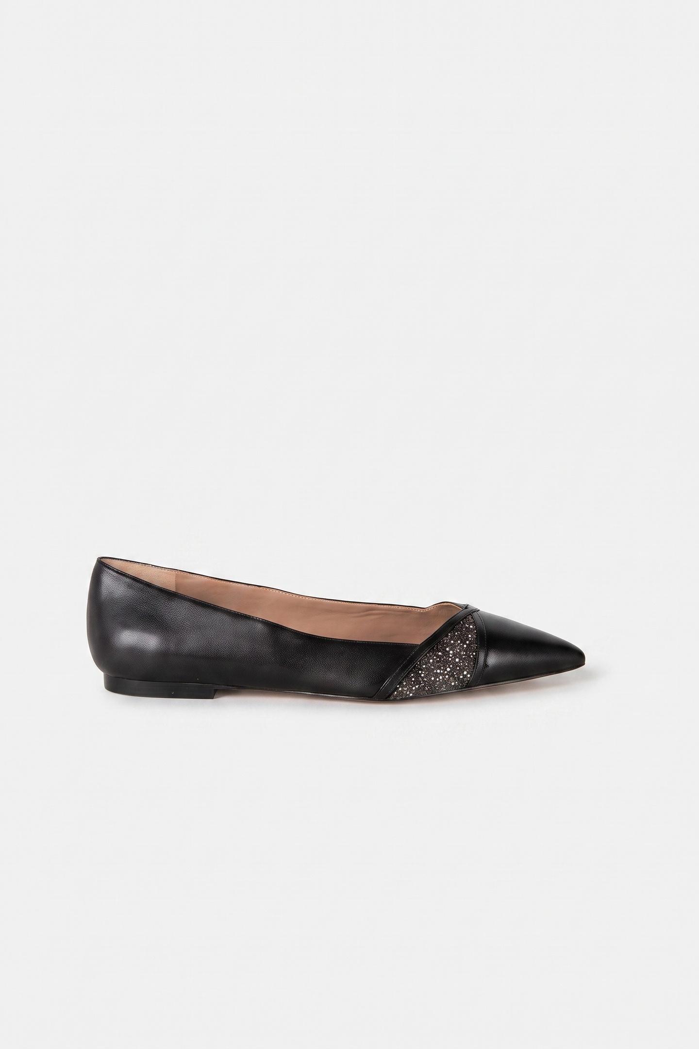 LK Bennett Diane Crystal Pointed Black Maat: 38 | Ballerina's Outlet | Dames | Zwart